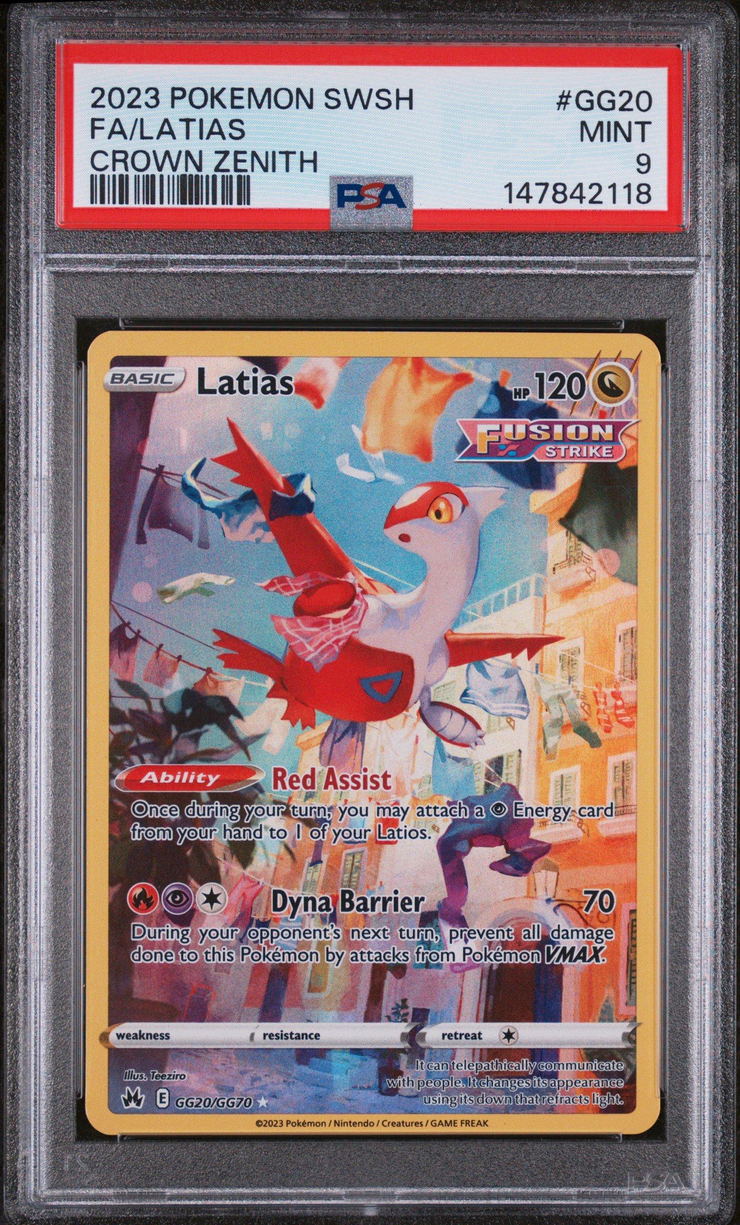 2023 Pokemon Sword And Shield Crown Zenith Gg20 Full Art/latias