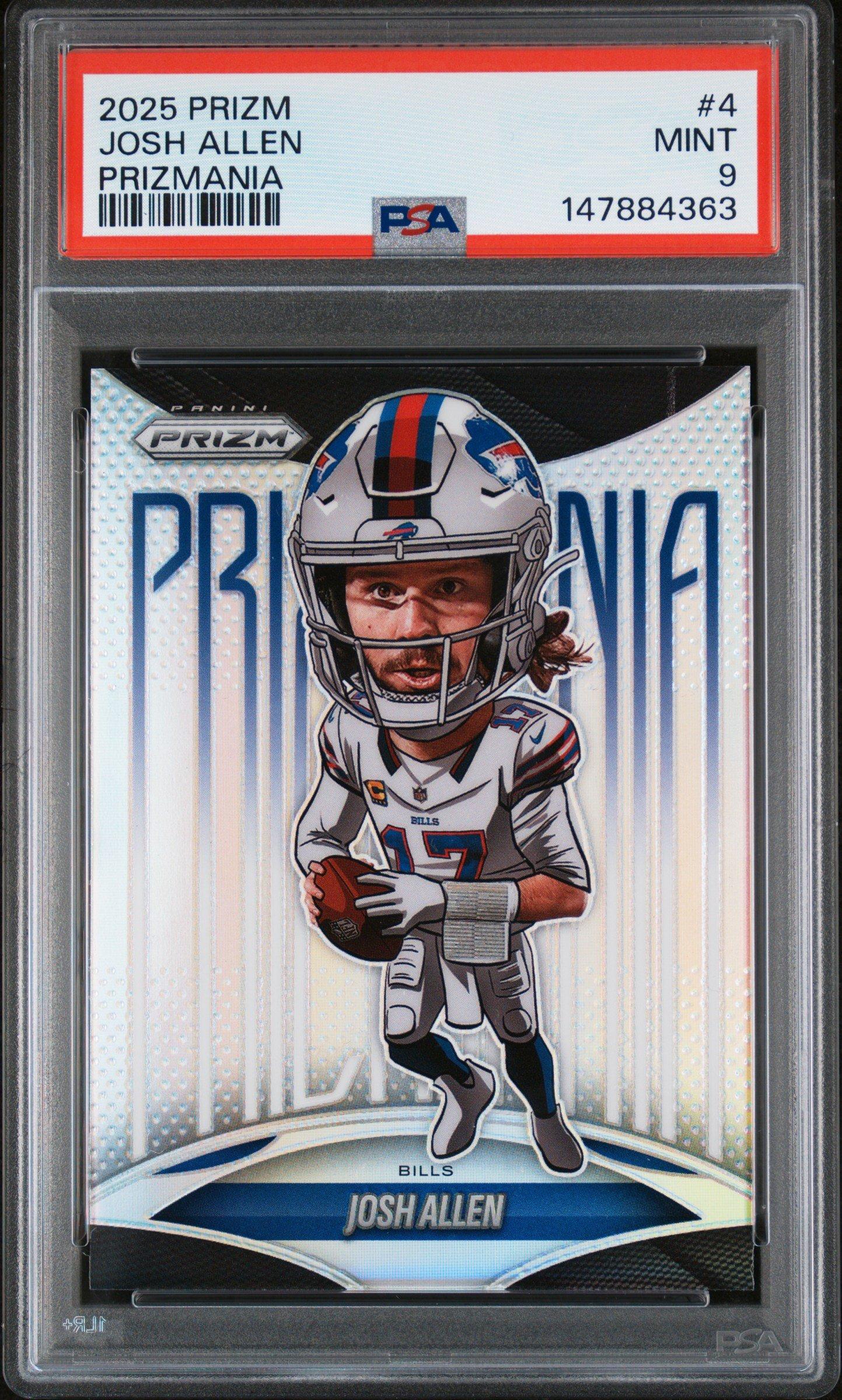 2025 Panini Prizm Prizmania 4 Josh Allen PSA 9 Graded Card | GameStop