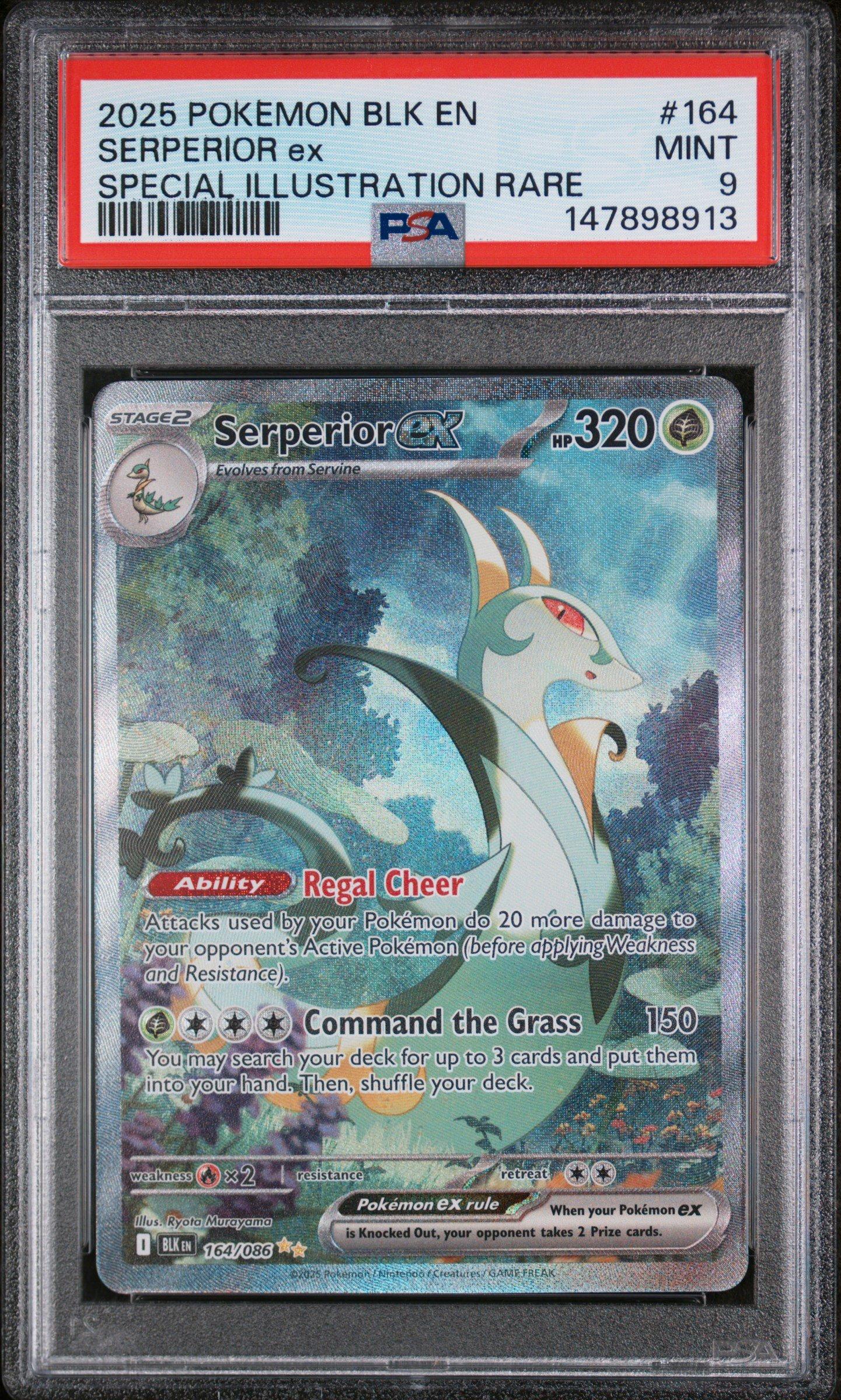 2025 Pokemon Blk En-black Bolt 164 Serperior Ex Special