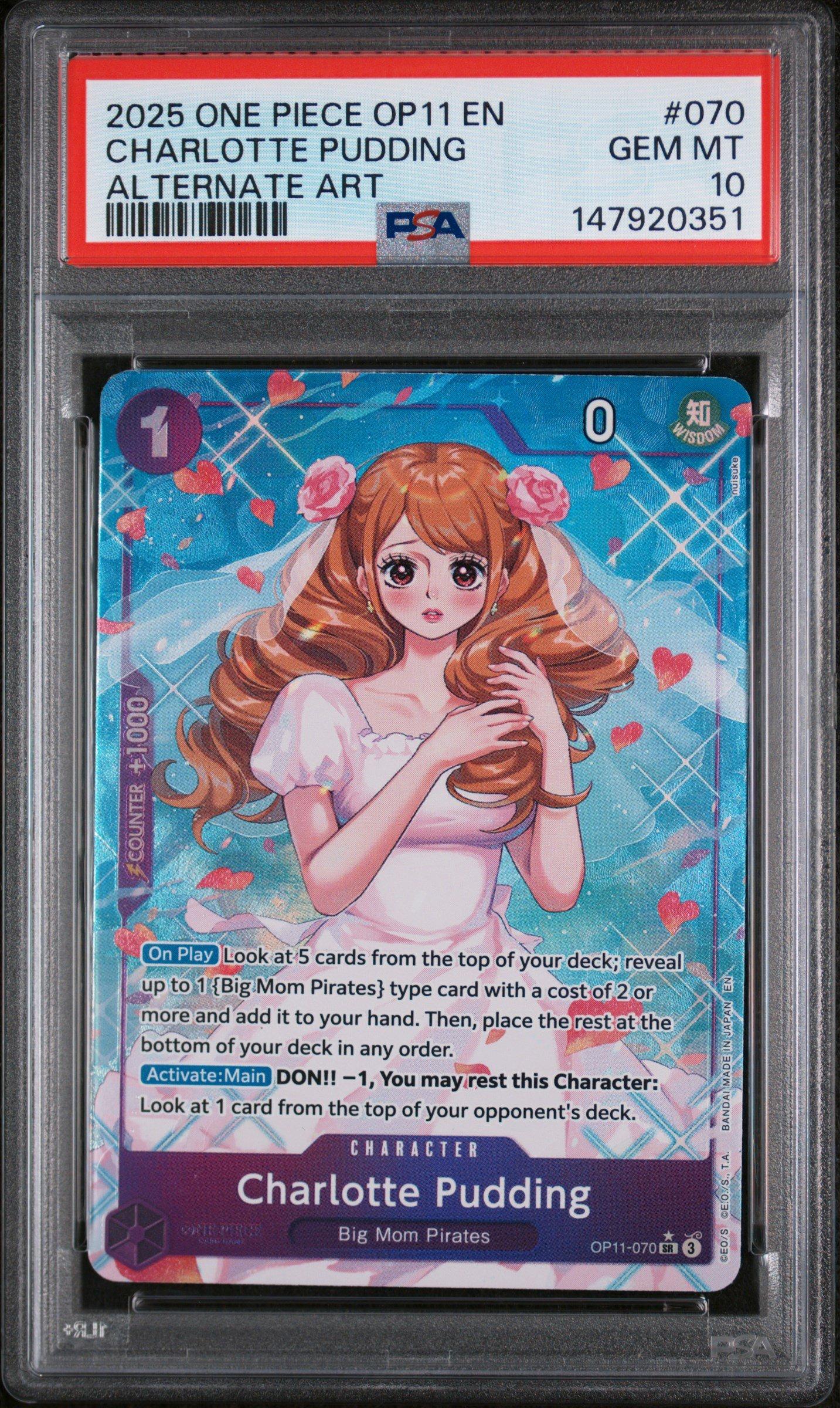 2025 One Piece Op11-a Fist Of Divine Speed 070 Charlotte Pudding