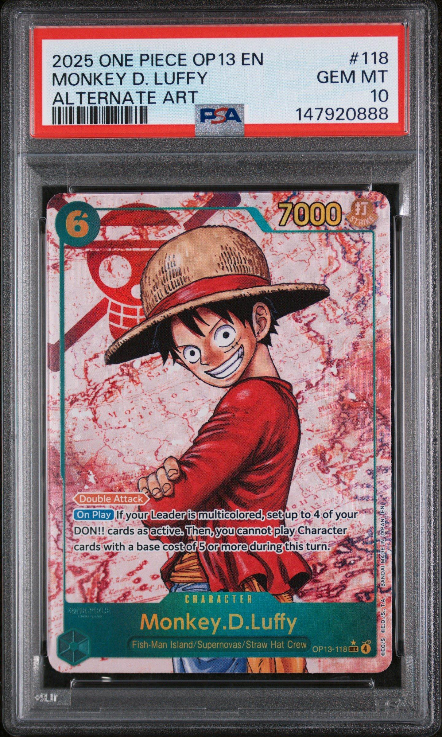 2025 One Piece Op13-carrying On His Will 118 Monkey D. Luffy