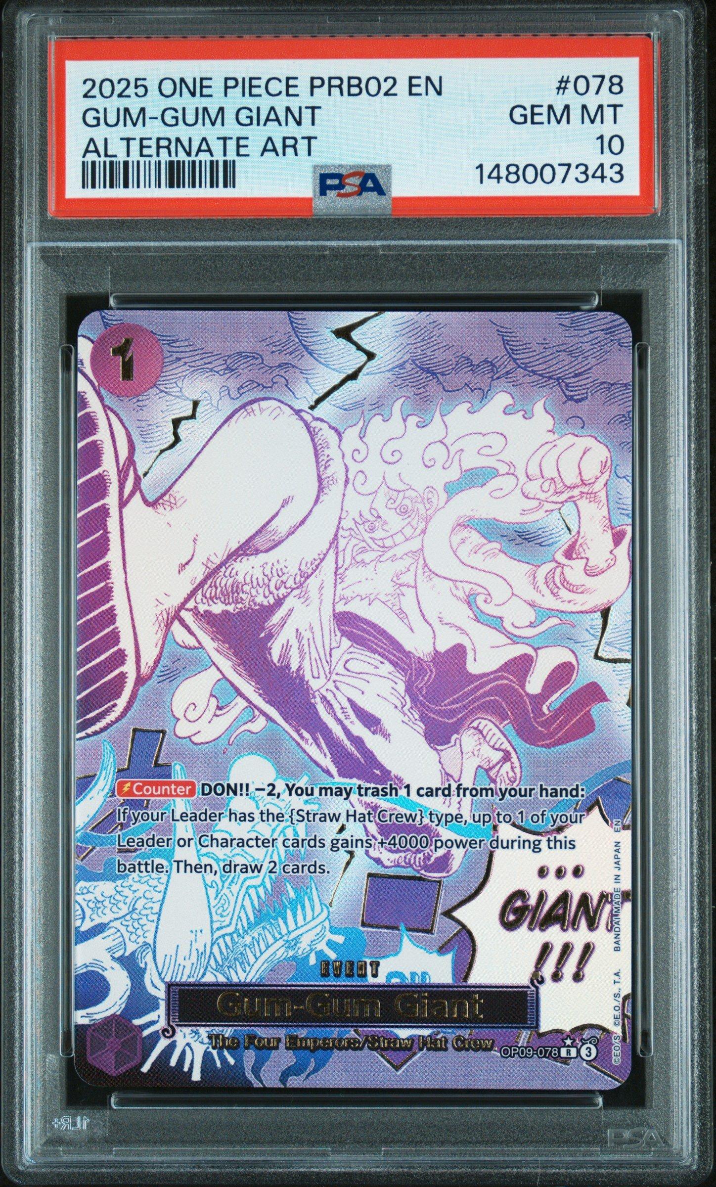 2025 One Piece Prb02-premium Booster -one Piece Card The Best- Vol