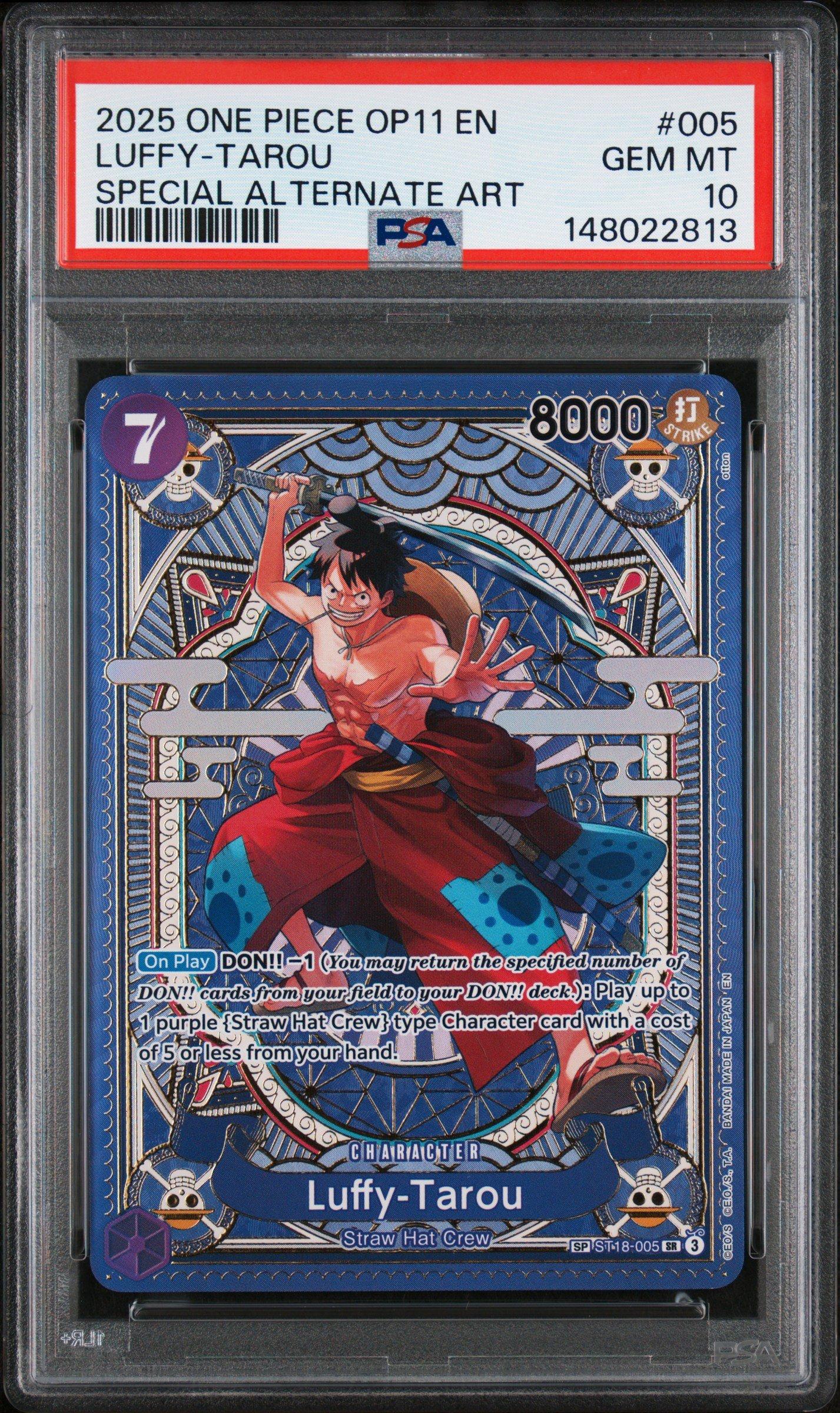 2025 ワンピース OP11 JP ルフィ太郎 psa10 2025 One Piece Op11-a Fist Of Divine Speed 005 Luffy-tarou Special