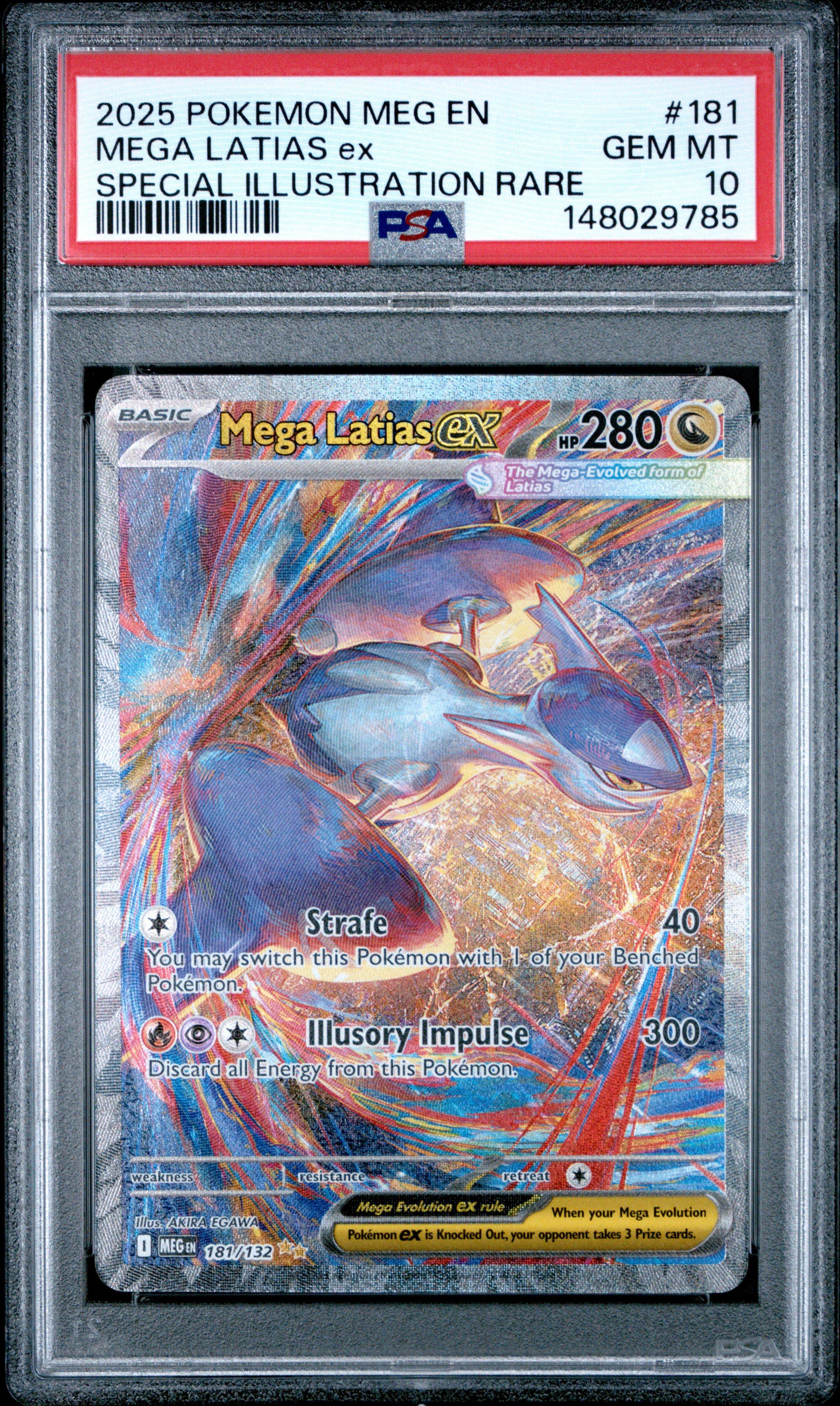 2025 Pokemon Meg En-mega Evolution 181 Mega Latias Ex Special