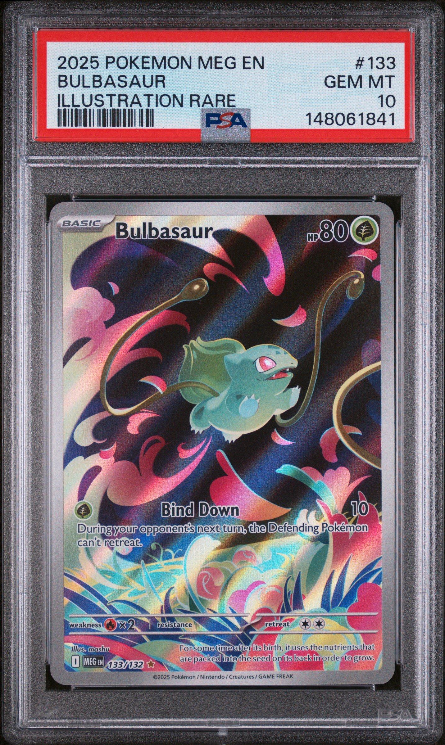 2025 Pokemon Meg En-mega Evolution 133 Bulbasaur Illustration Rare
