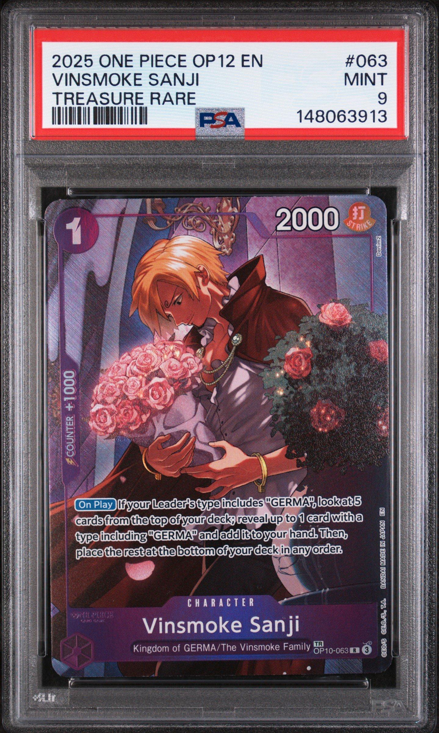 2025 One Piece Op12-legacy Of The Master 063 Vinsmoke Sanji