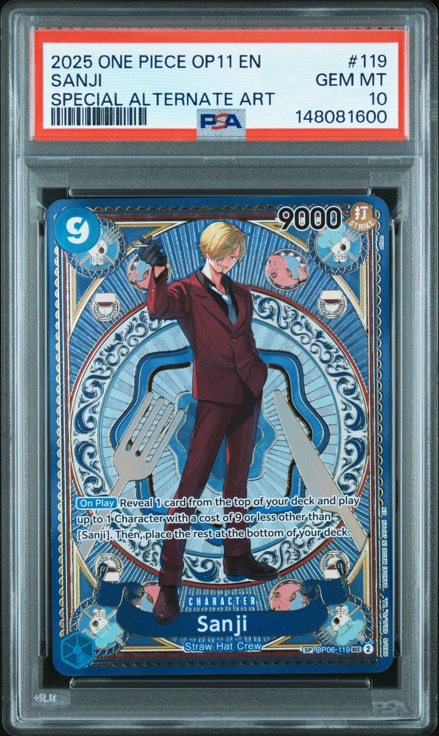 2025 One Piece Op11-a Fist Of Divine Speed 119 Sanji Special
