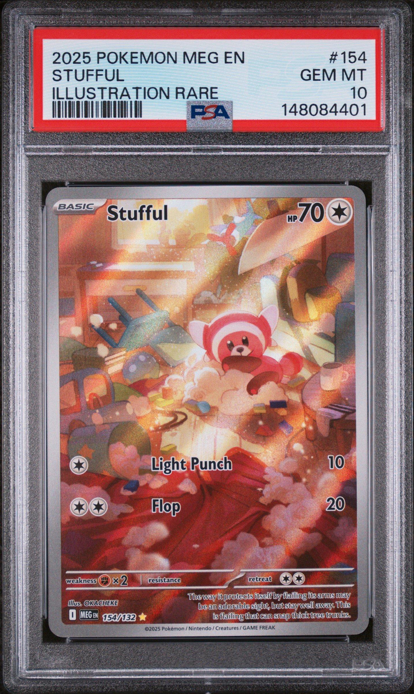2025 Pokemon Meg En-mega Evolution 154 Stufful Illustration Rare