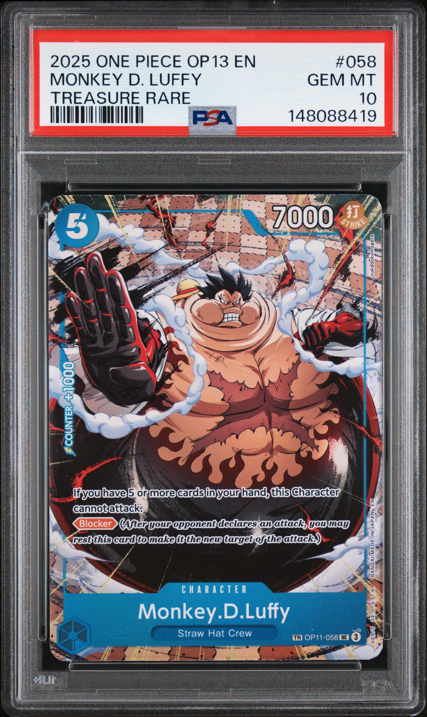 2025 One Piece Op13-carrying On His Will 058 Monkey D. Luffy