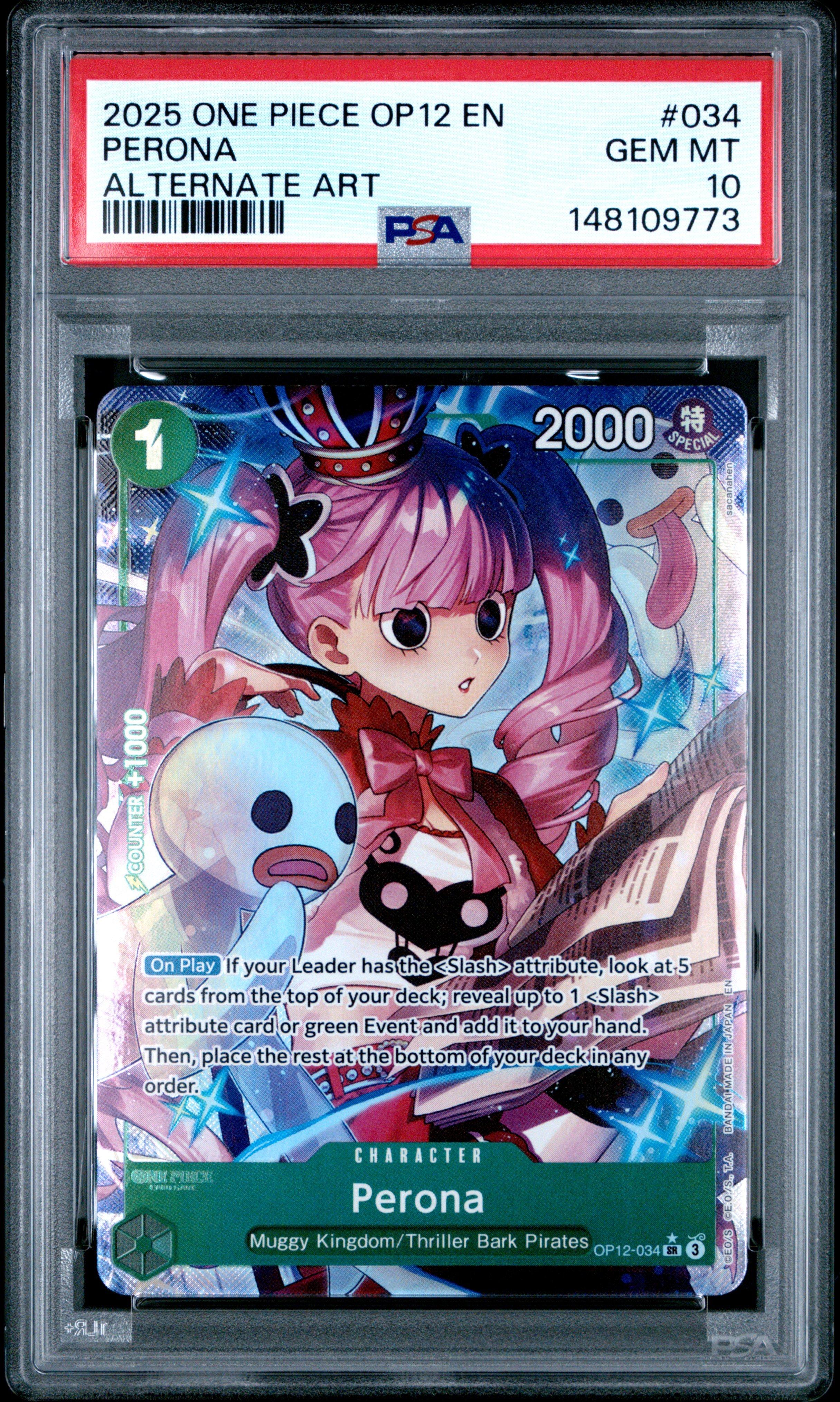 2025 One Piece Op12-legacy Of The Master 034 Perona Alternate Art