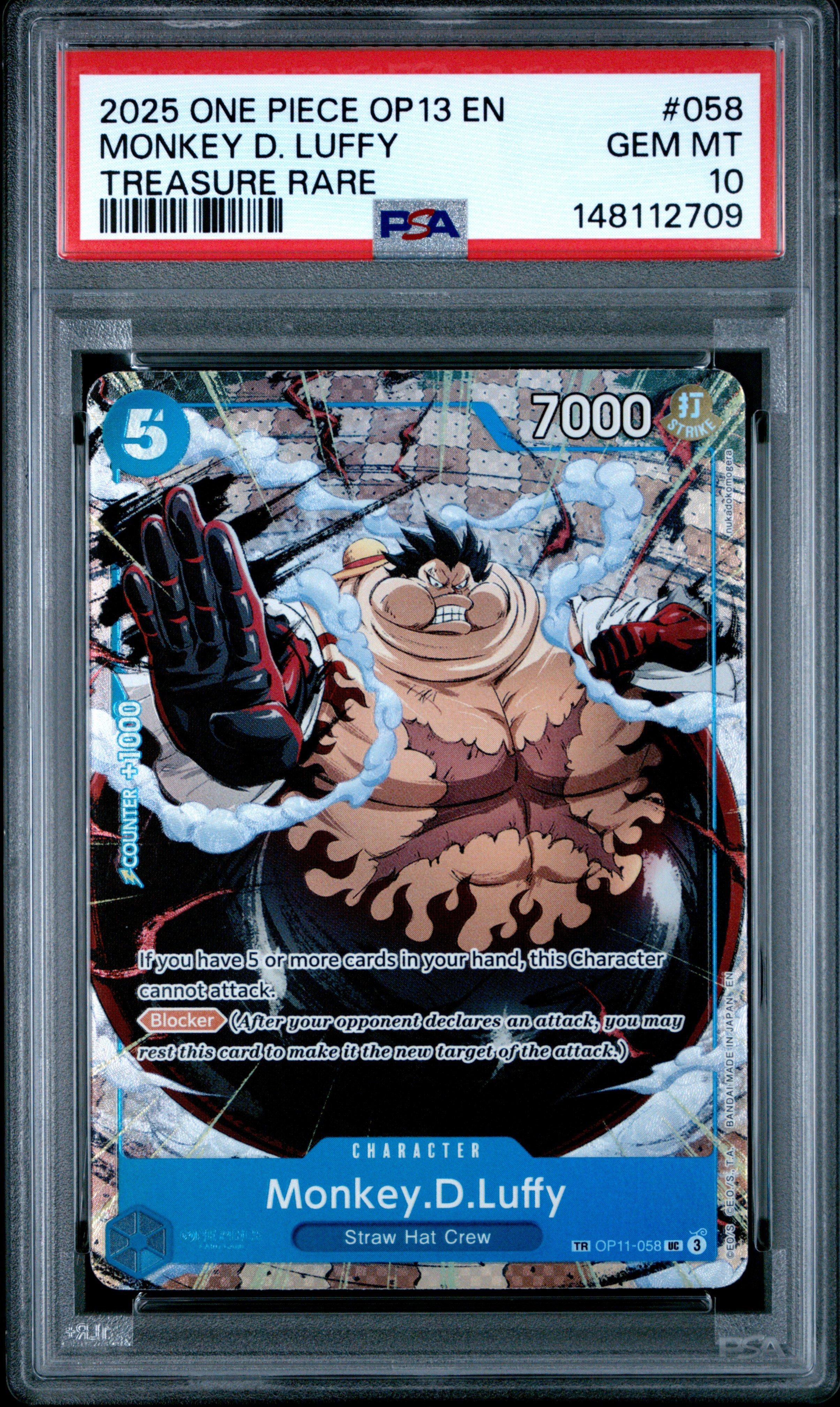 2025 One Piece Op13-carrying On His Will 058 Monkey D. Luffy
