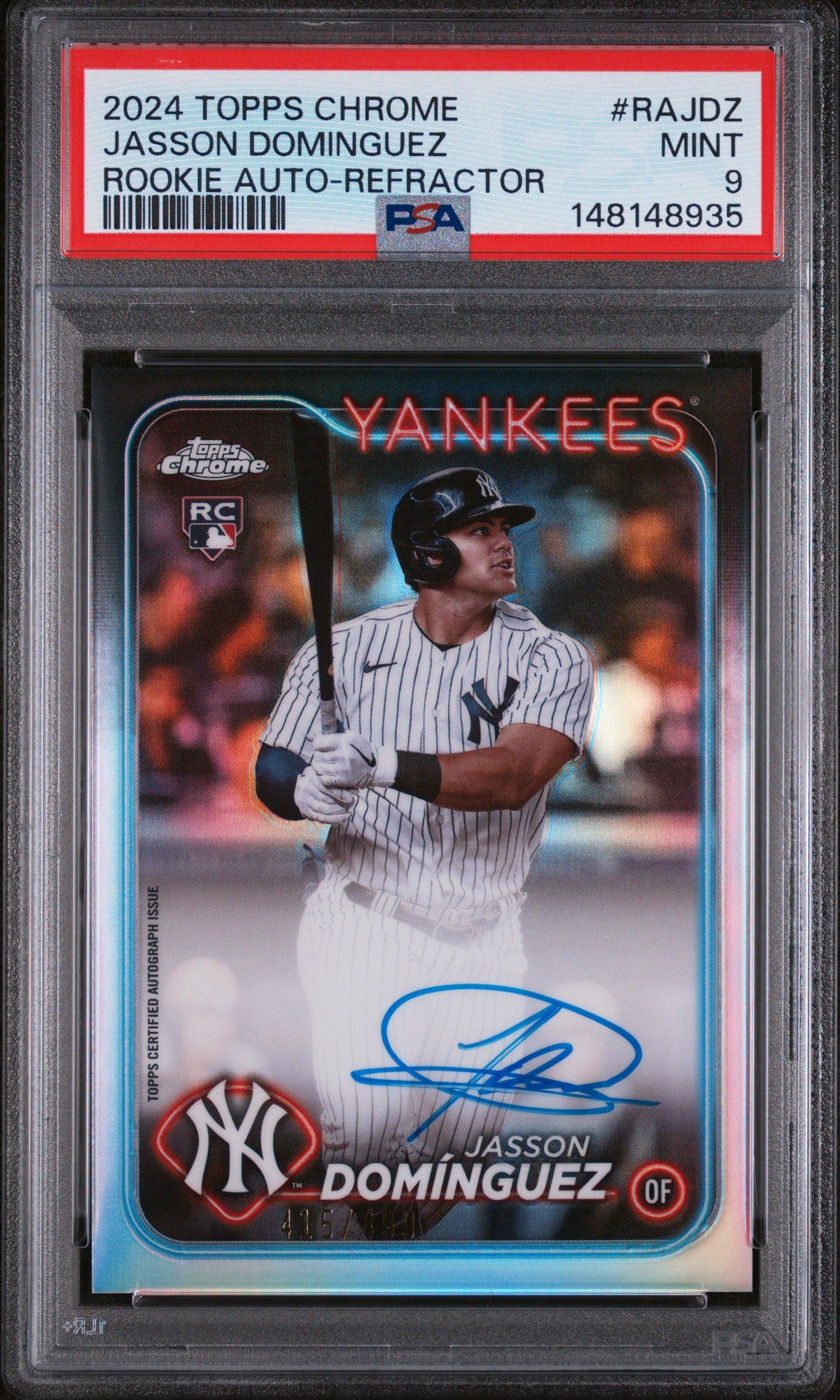 2024 Topps Chrome Rookie Autographs Rajdz Jasson Dominguez