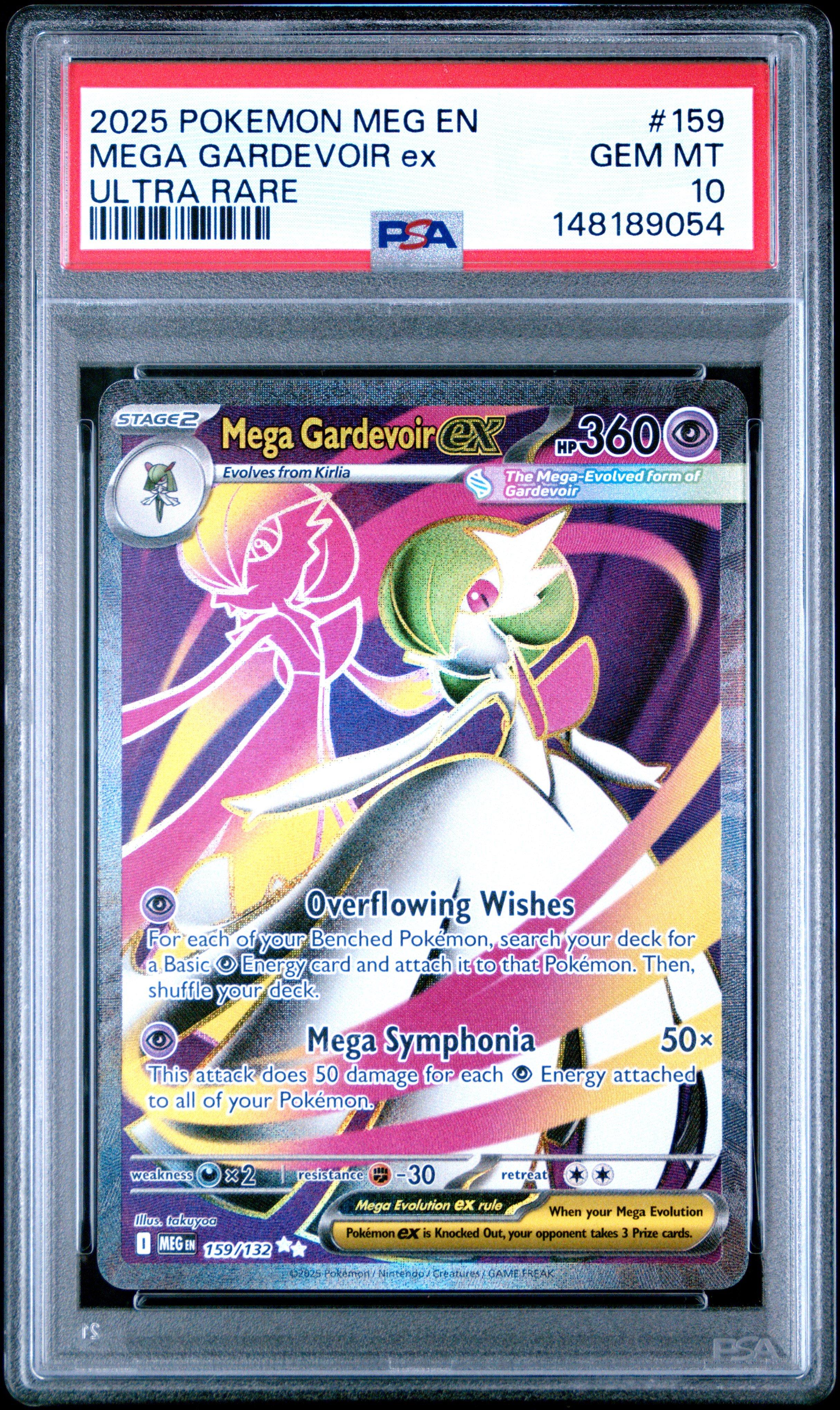 2025 Pokemon Meg En-mega Evolution 159 Mega Gardevoir Ex Ultra