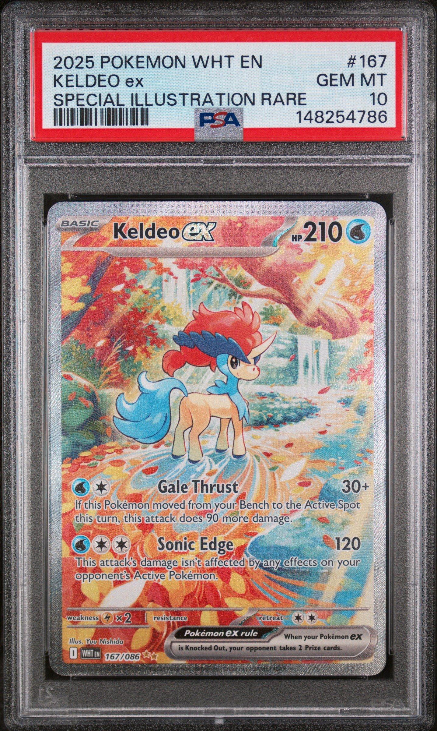 2025 Pokemon Wht En-white Flare 167 Keldeo Ex Special Illustration