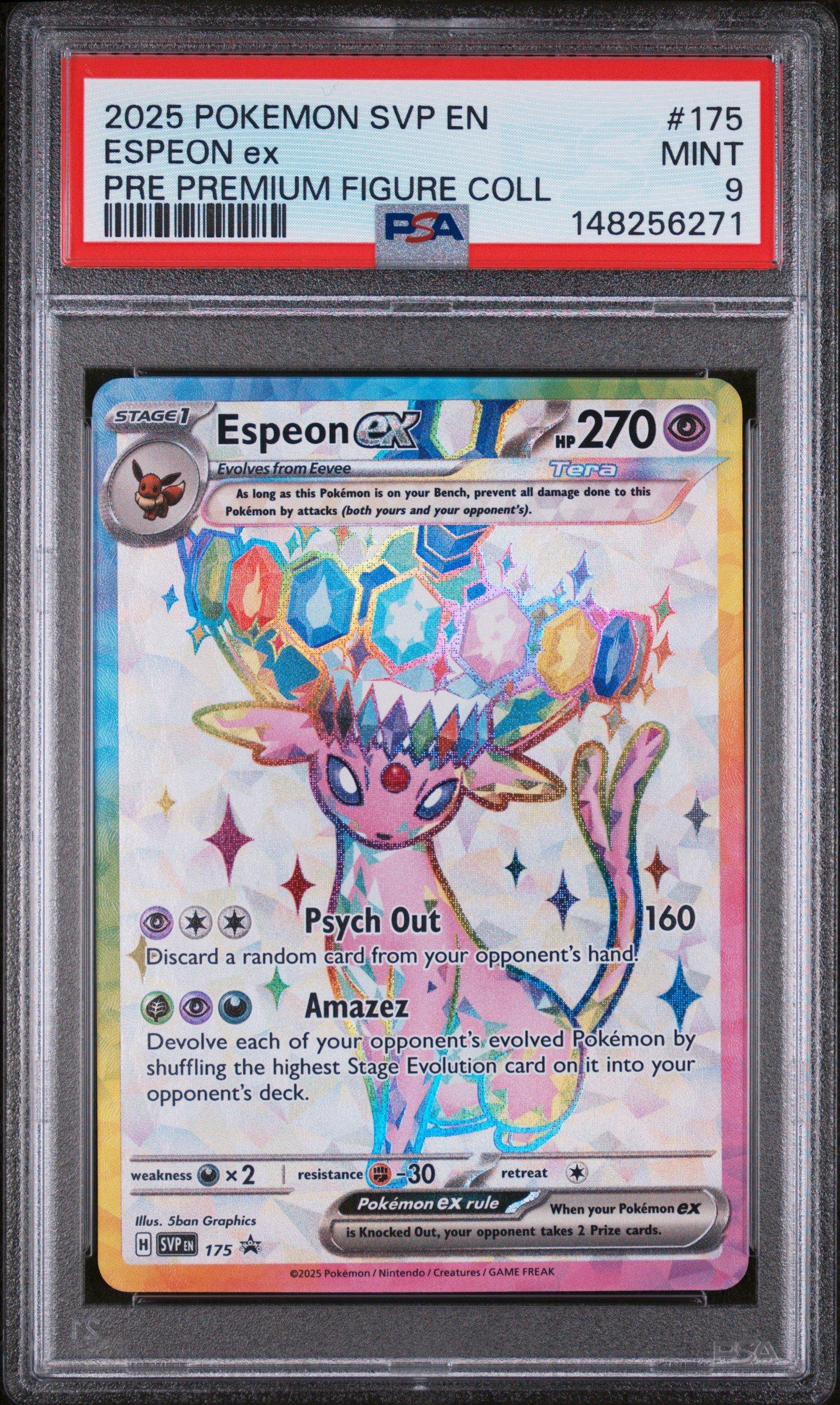2025 Pokemon Svp En-sv Black Star Promo 175 Espeon Ex Prismatic