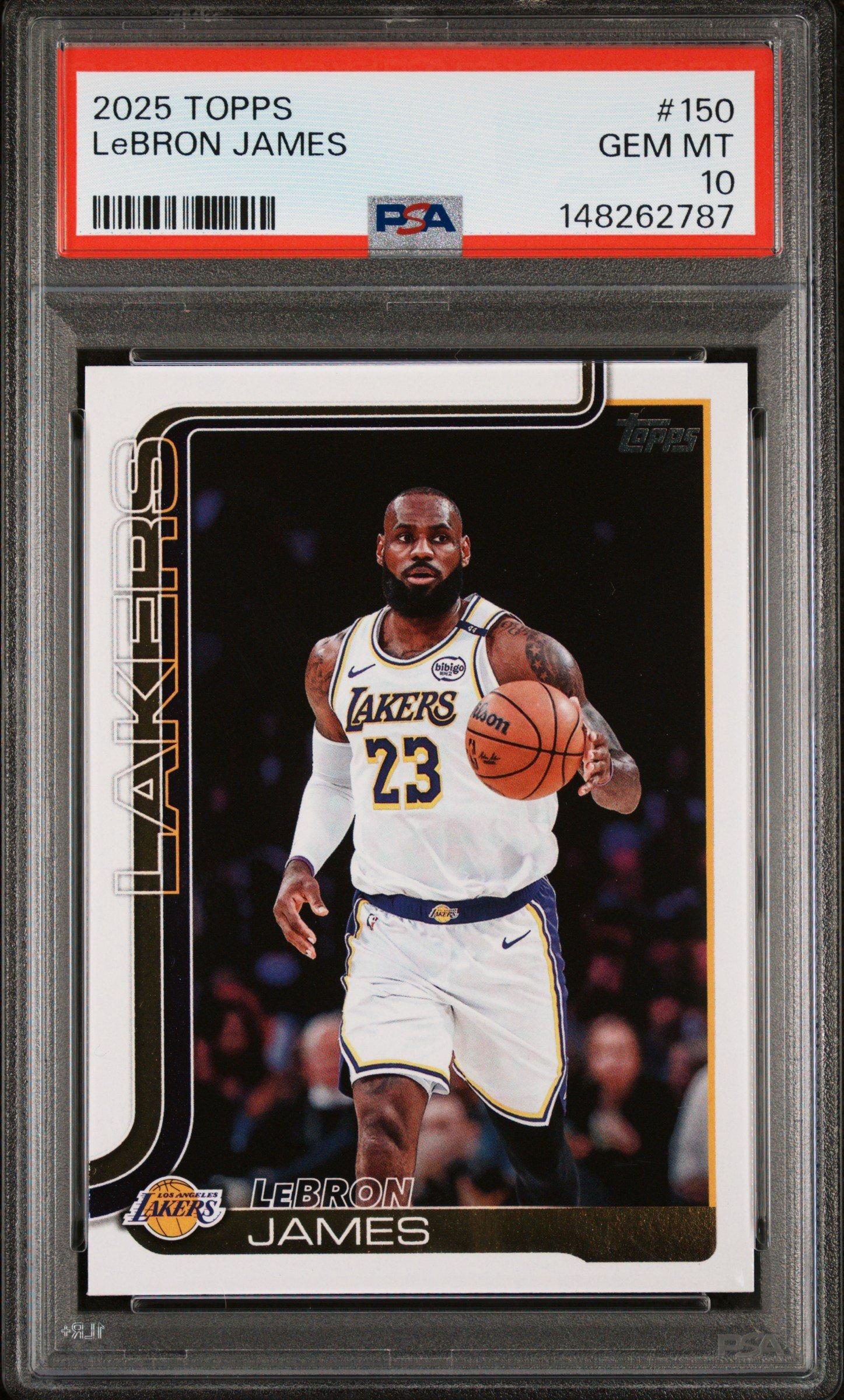 2025 Topps 150 Lebron James PSA 10 Graded Card | GameStop