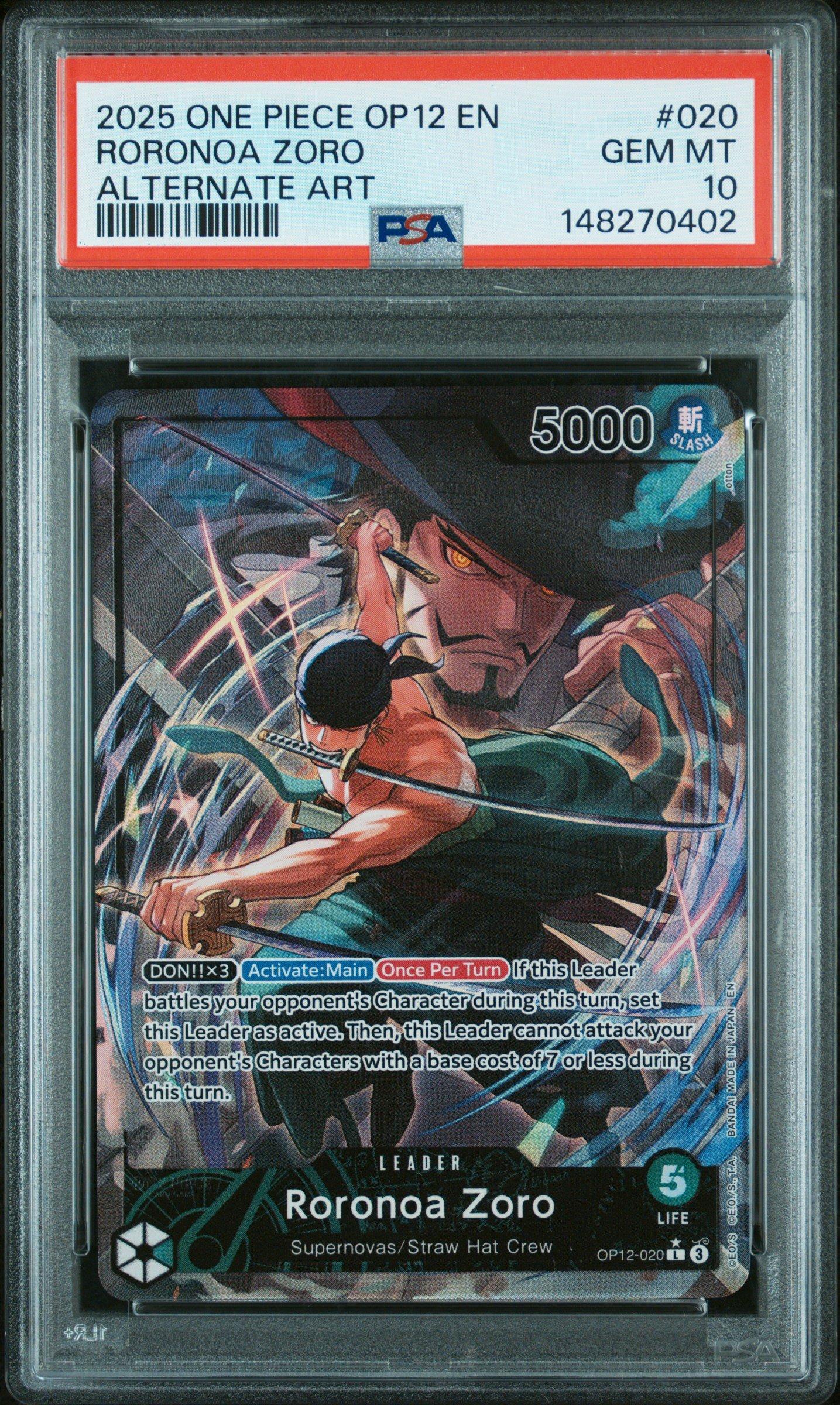 2025 One Piece Op12-legacy Of The Master 020 Roronoa Zoro