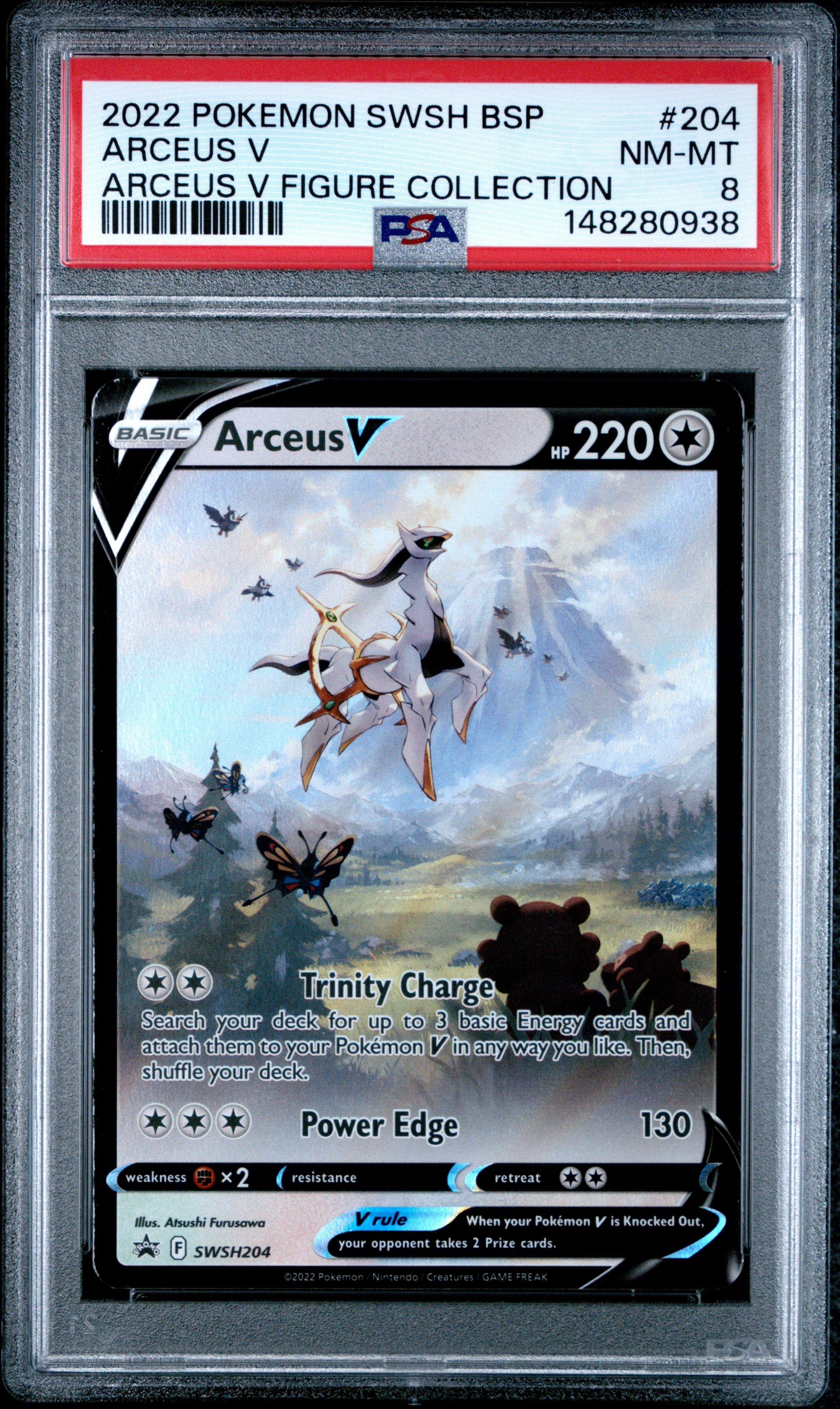 2022 Pokemon Swsh Black Star Promo 204 Arceus V Arceus V Figure Collection  PSA 8 Graded Card | GameStop
