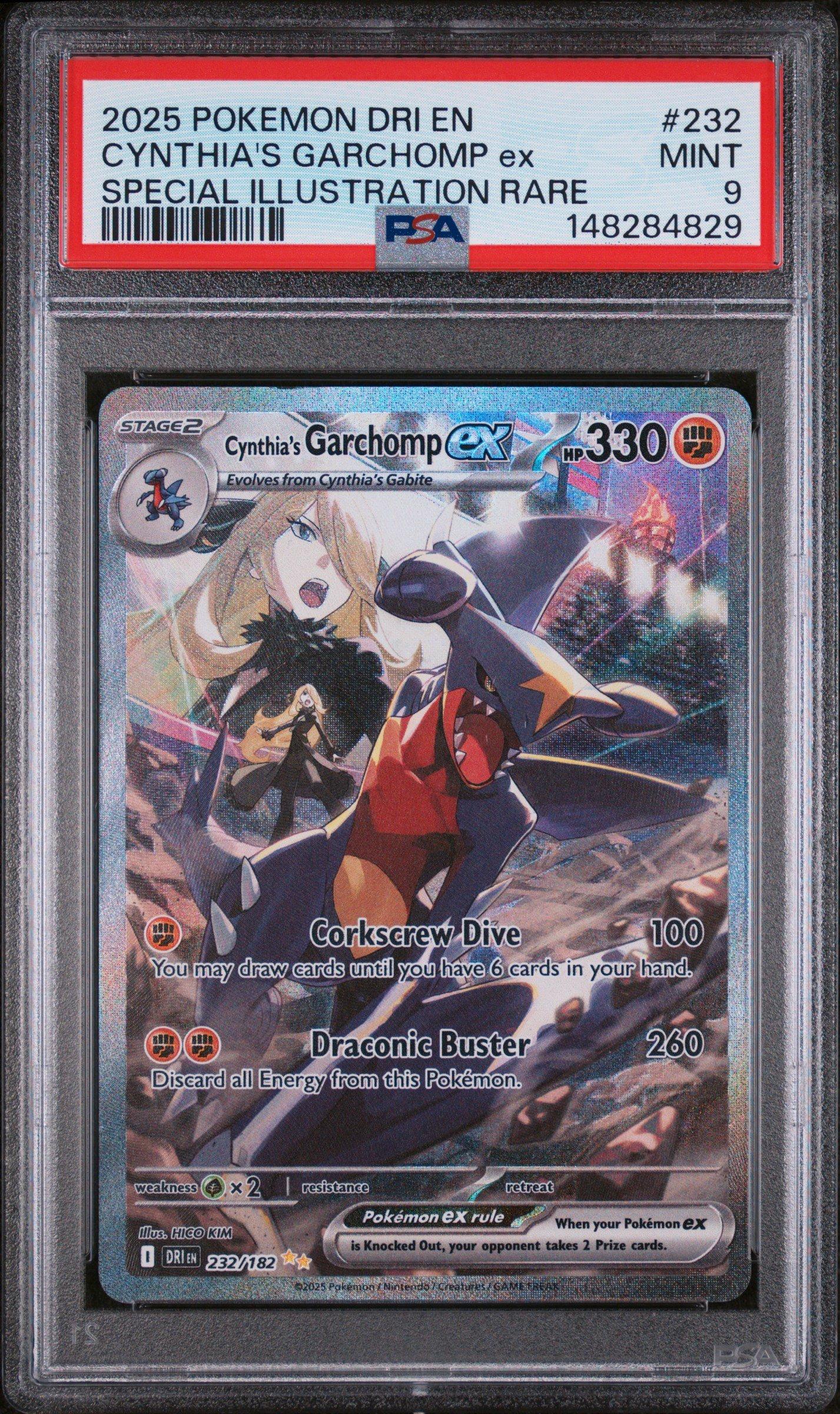 2025 Pokemon Dri En-destined Rivals 232 Cynthia's Garchomp Ex