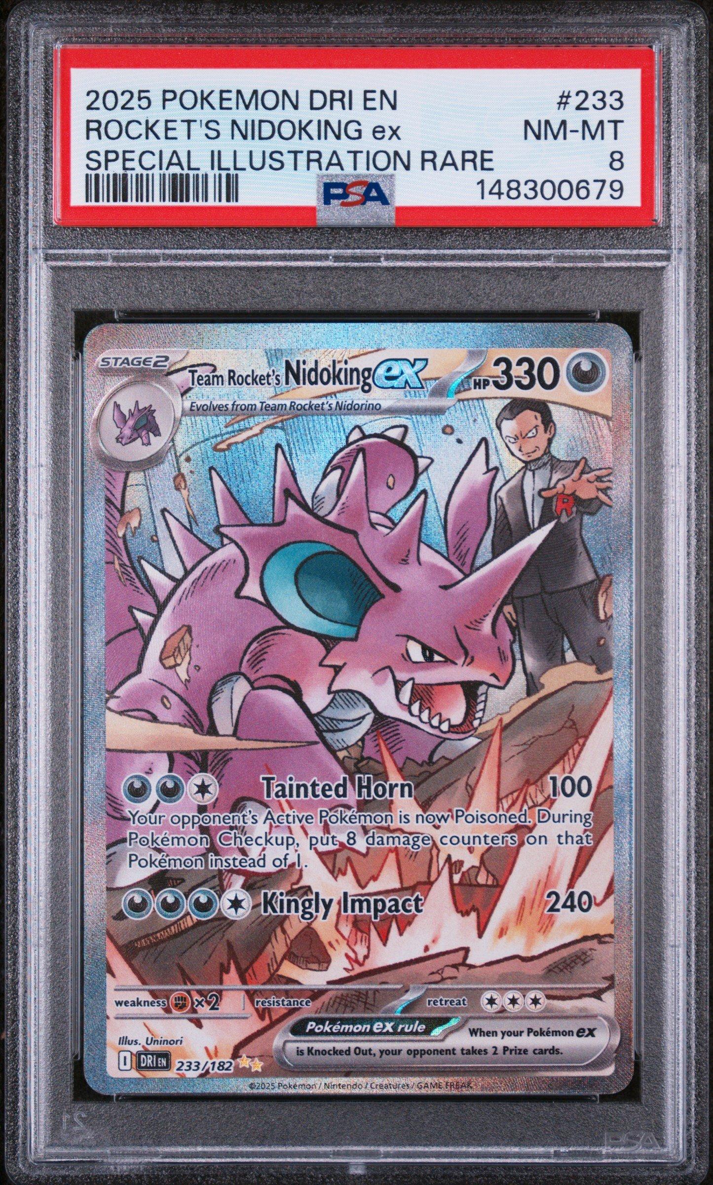 2025 Pokemon Dri En-destined Rivals 233 Team Rocket's Nidoking Ex