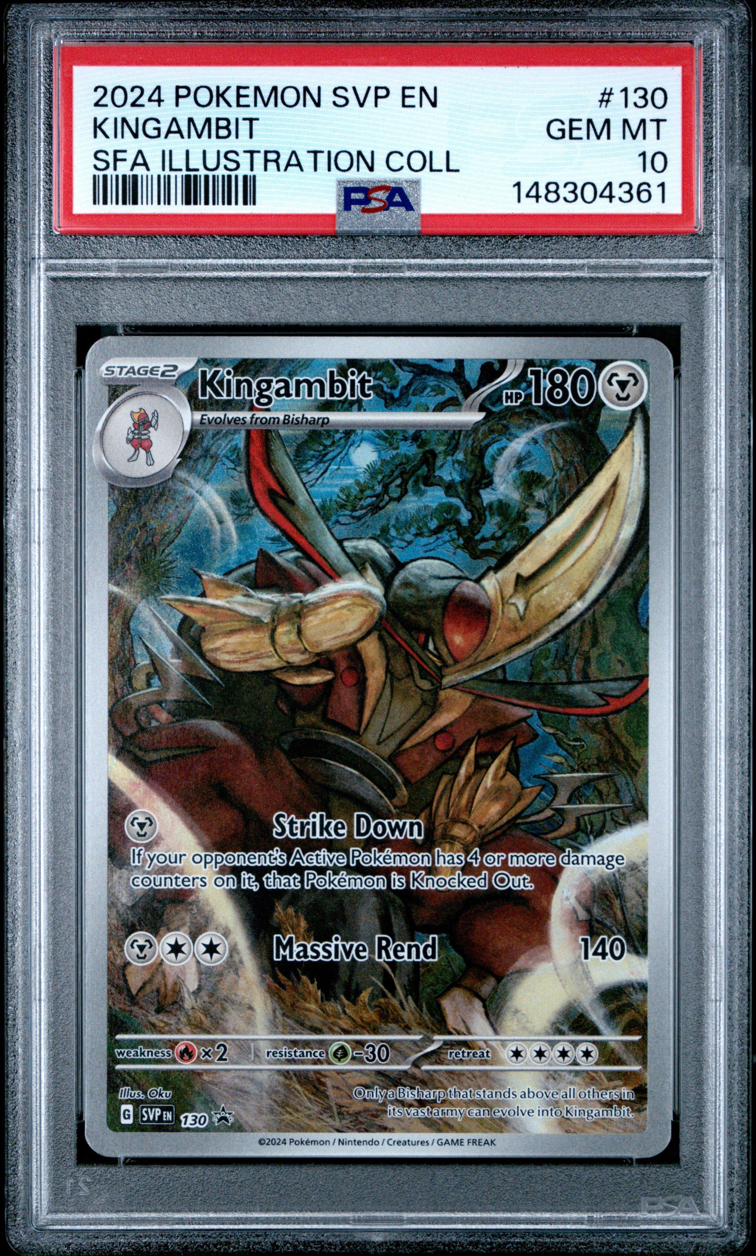 2024 Pokemon Svp En-sv Black Star Promo 130 Kingambit Shrouded