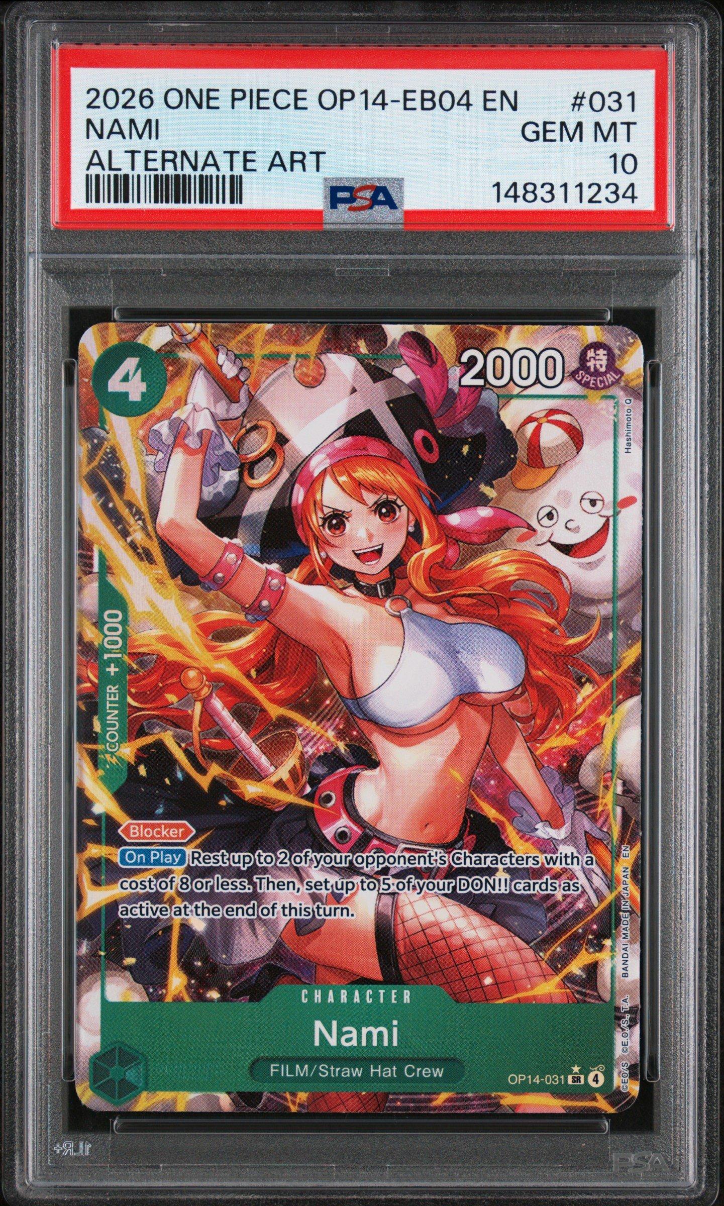2026 One Piece Op14-eb04-the Azure Sea's Seven 031 Nami Alternate