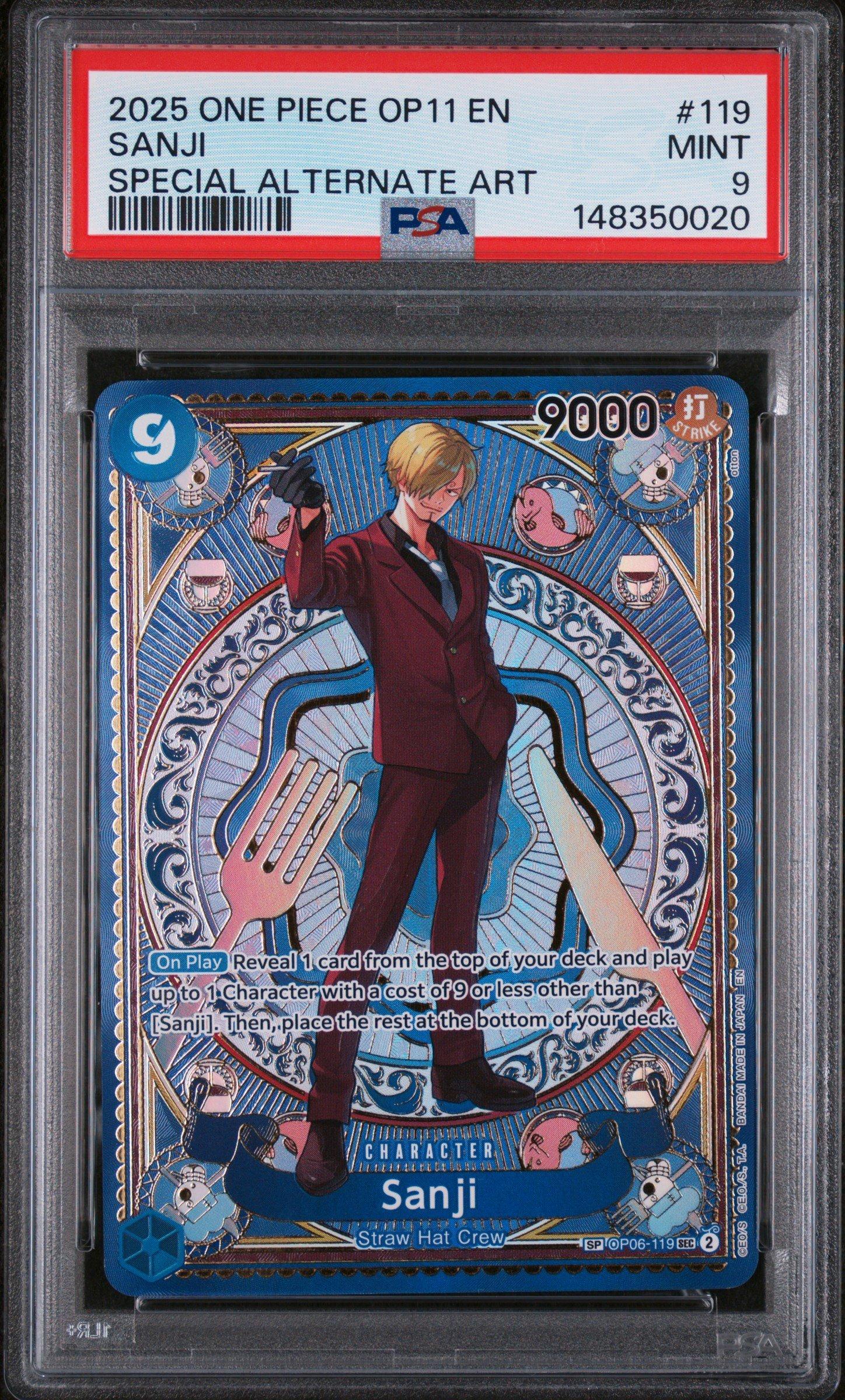2025 One Piece Op11-a Fist Of Divine Speed 119 Sanji Special