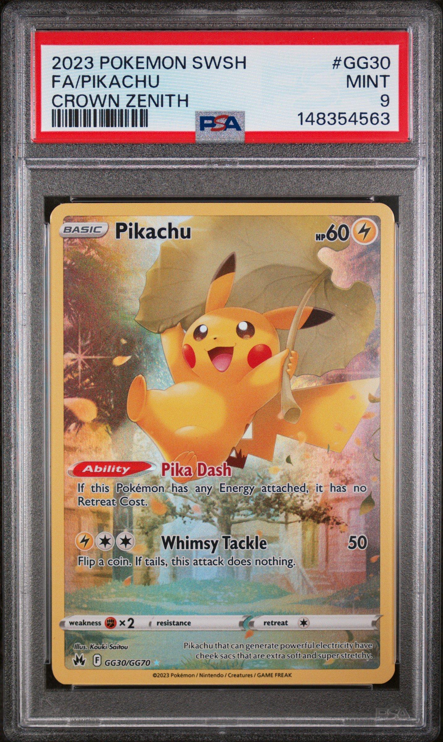 2023 Pokemon Sword And Shield Crown Zenith Gg30 Full Art/pikachu