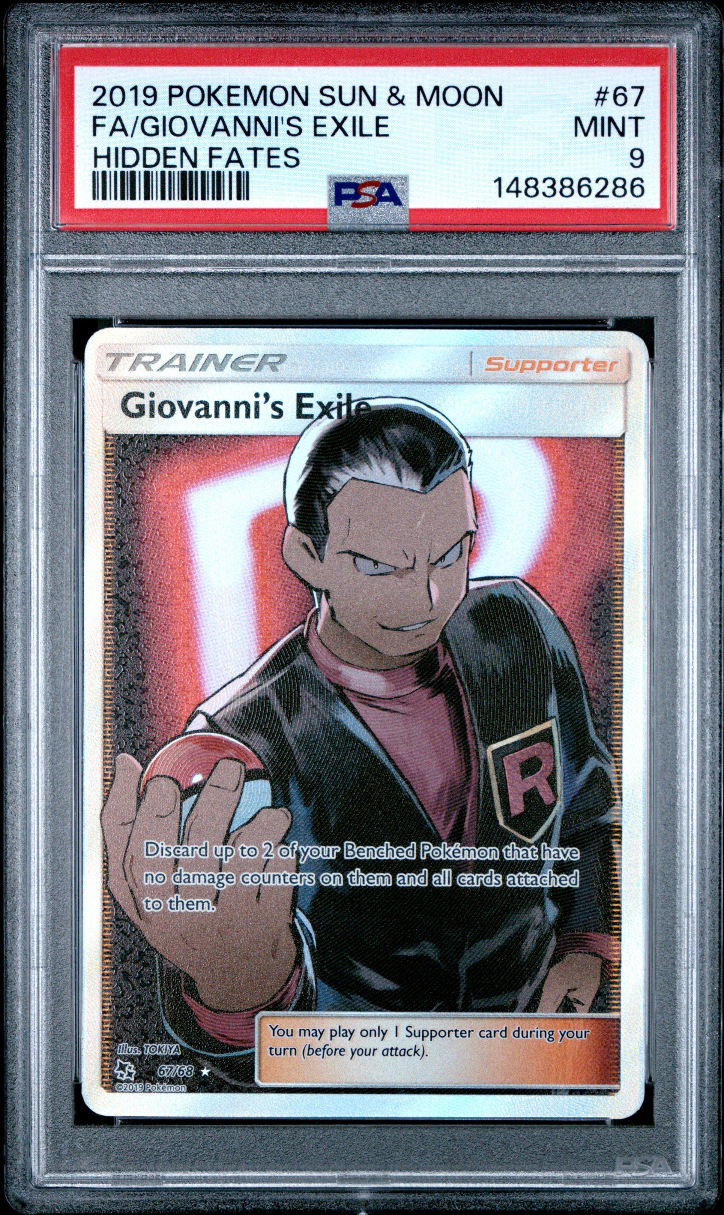 giovanni's exile pokemon card 2019 Sun & Moon Hidden Fates #67 PSA 9 – Common Lands Celebrate the legacy of your favorite tabletop game with this Team Rockets Giovanni 2025 Pokemon Destined Rivals Ultra Rare #225 PSA Authenticated 10 Card Giovannis Exile 67/68 Hidden Fates