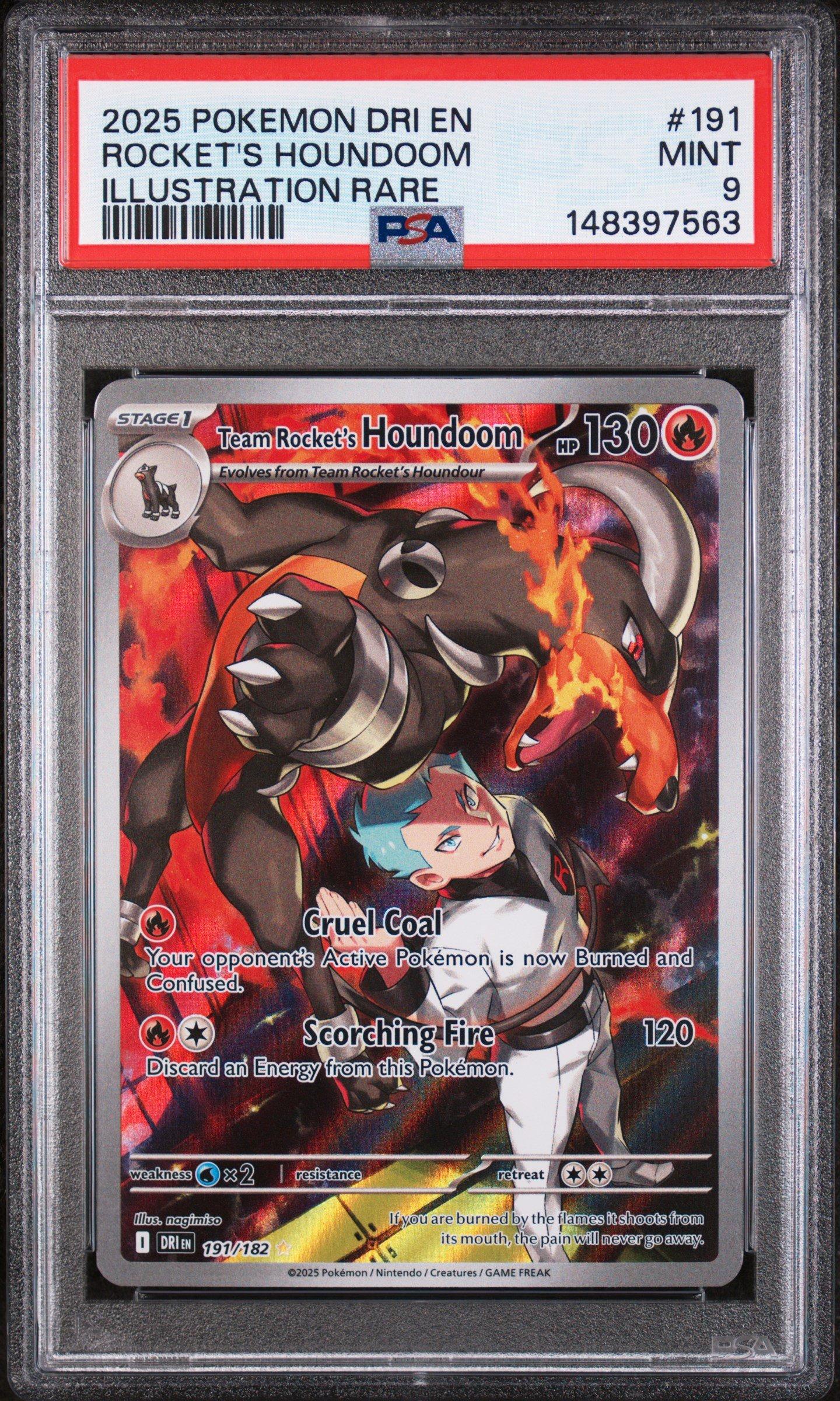 2025 Pokemon Dri En-destined Rivals 191 Team Rocket's Houndoom