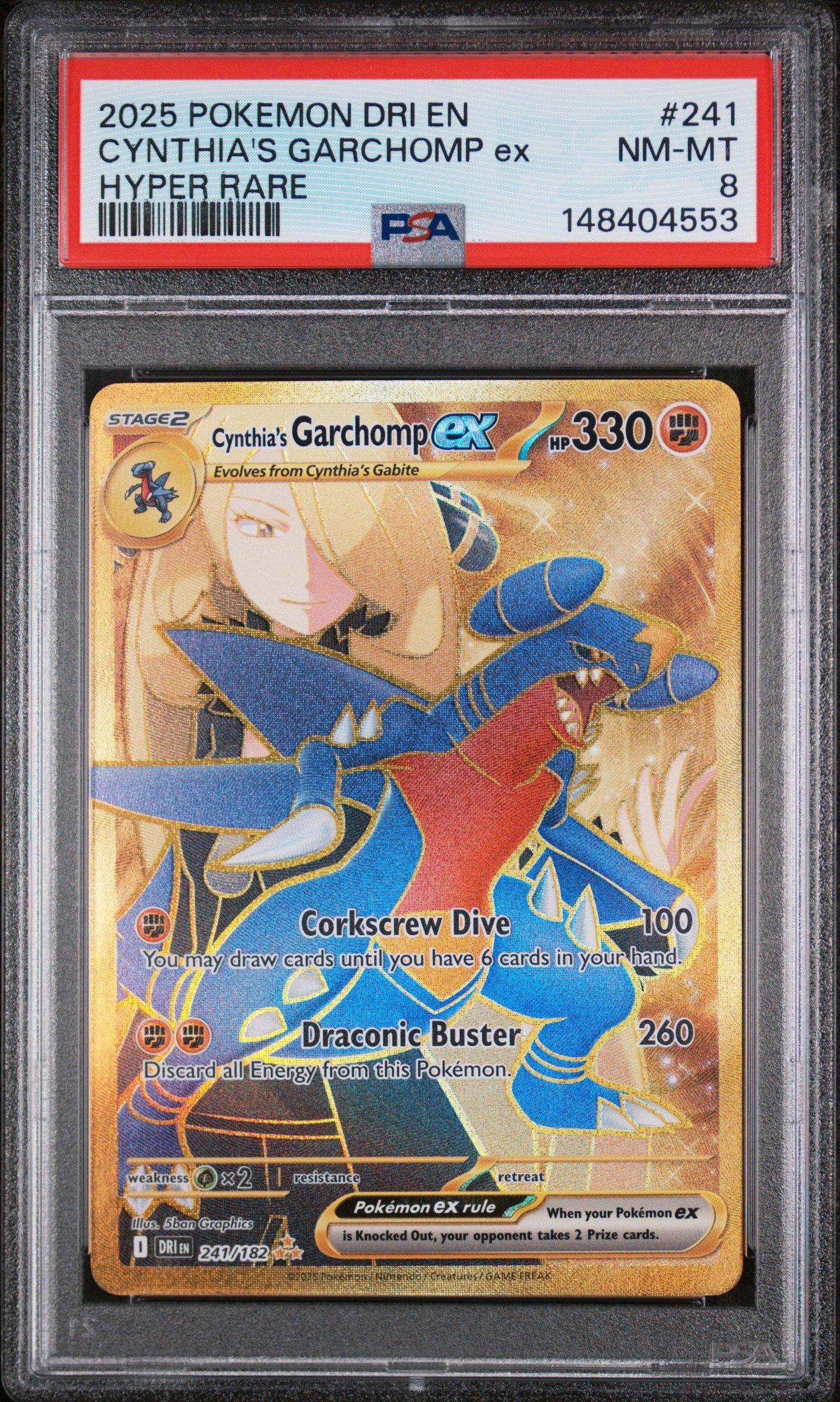 2025 Pokemon Dri En-destined Rivals 241 Cynthia's Garchomp Ex