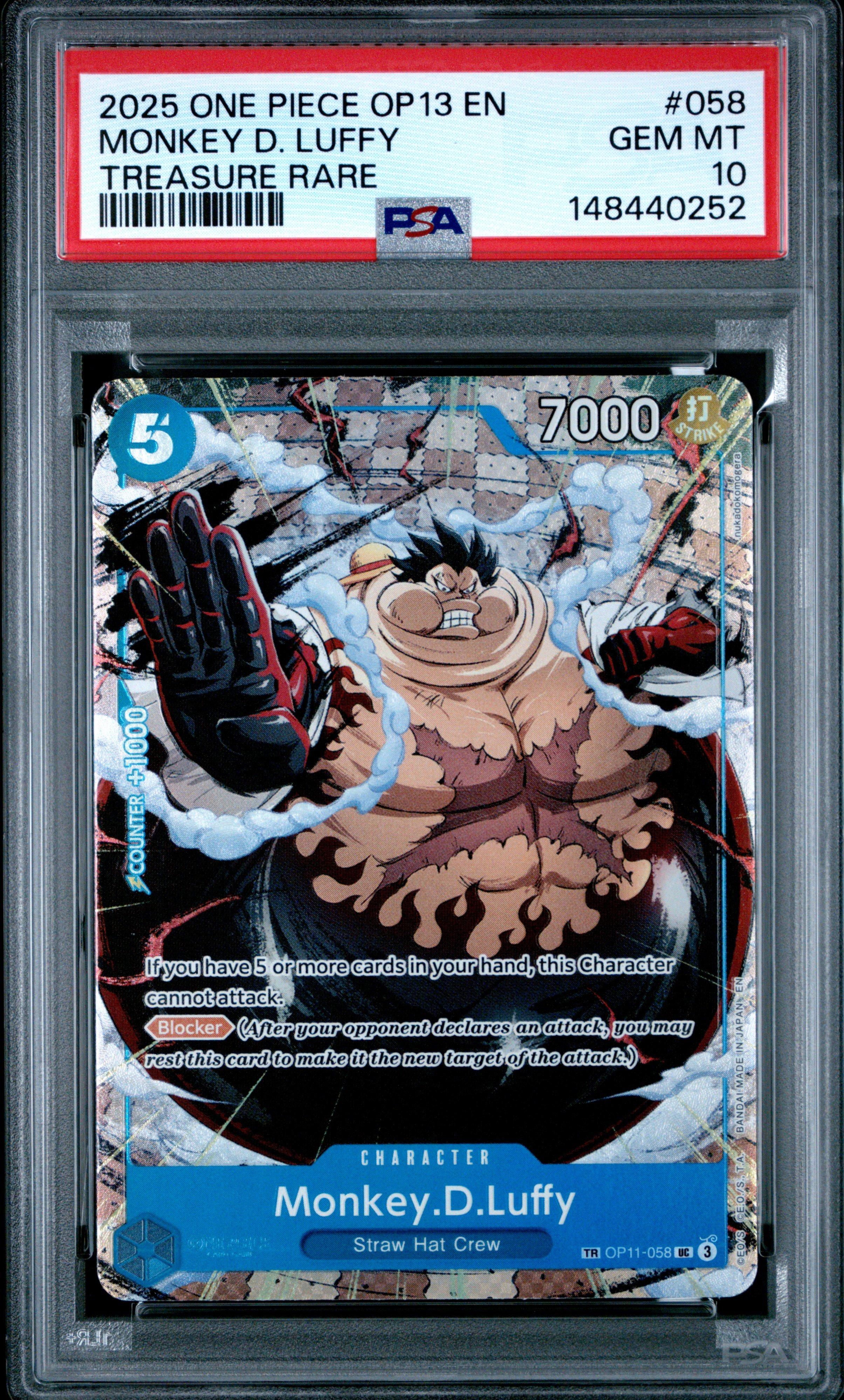 2025 One Piece Op13-carrying On His Will 058 Monkey D. Luffy
