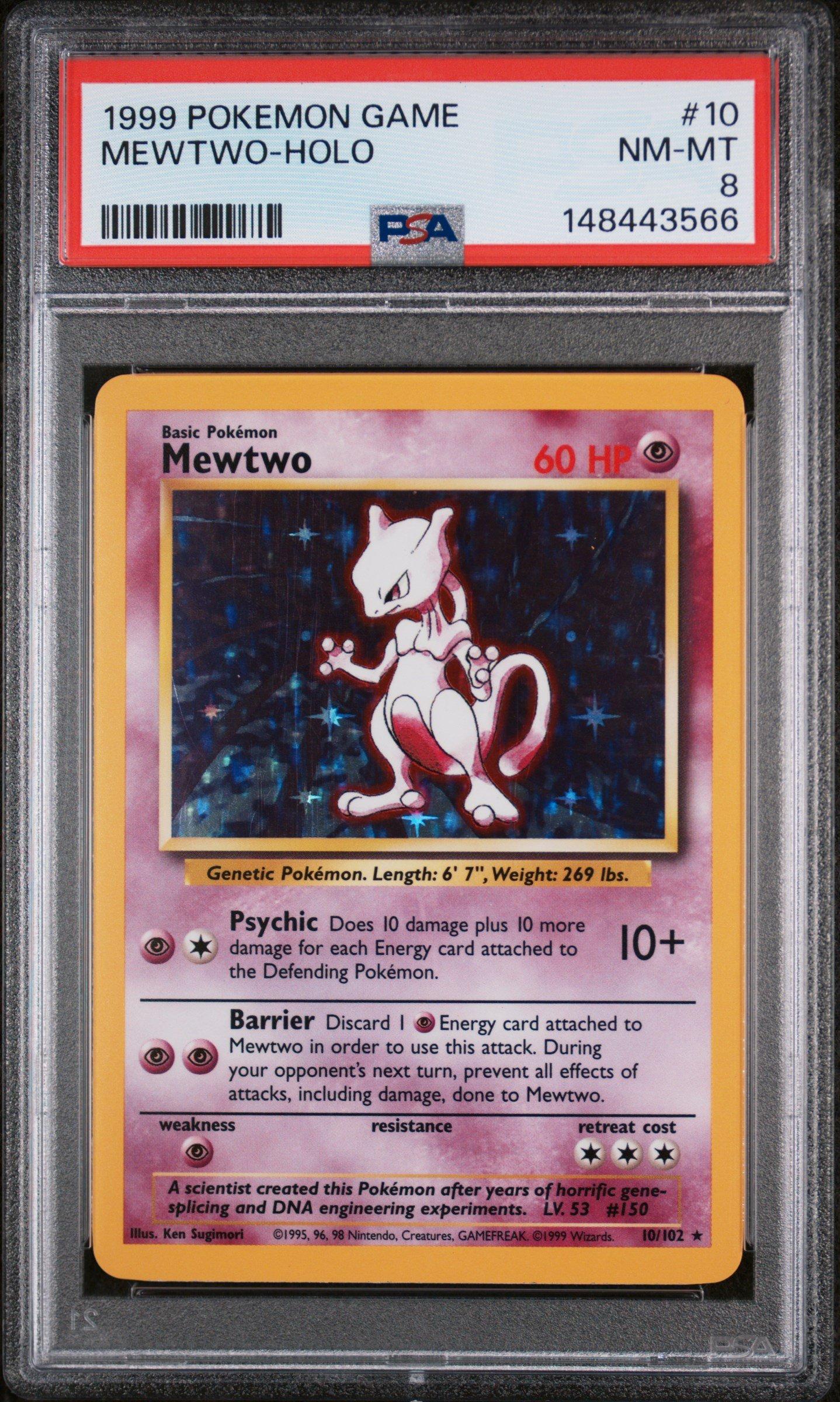 1999 Pokemon Game 10 Mewtwo-holo PSA 8 Graded Card | GameStop