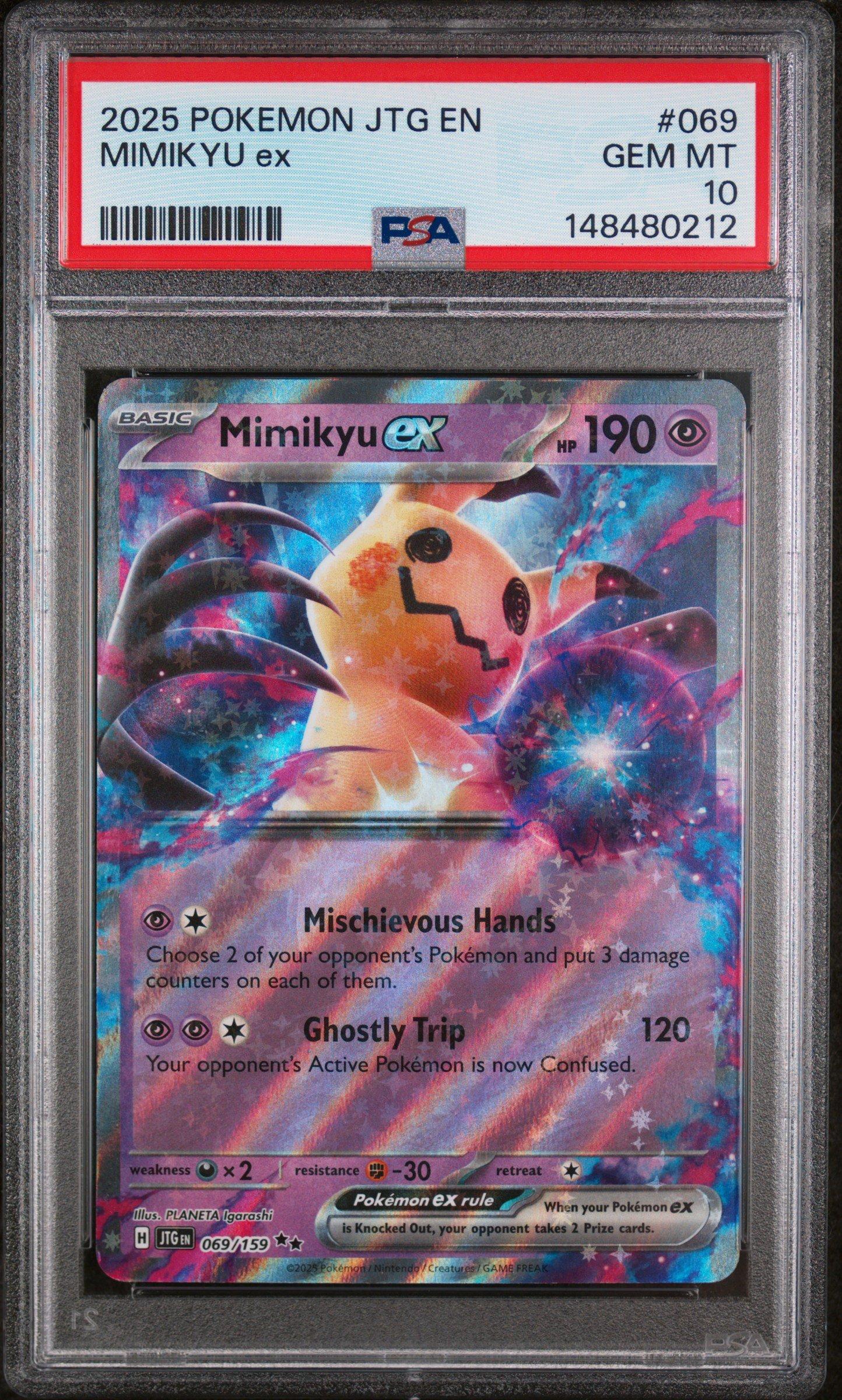 graded mimikyu card Gengar & Mimikyu GX Alt Art Team Up 165/181 Subgrades CGC 9.5 – TBC Games