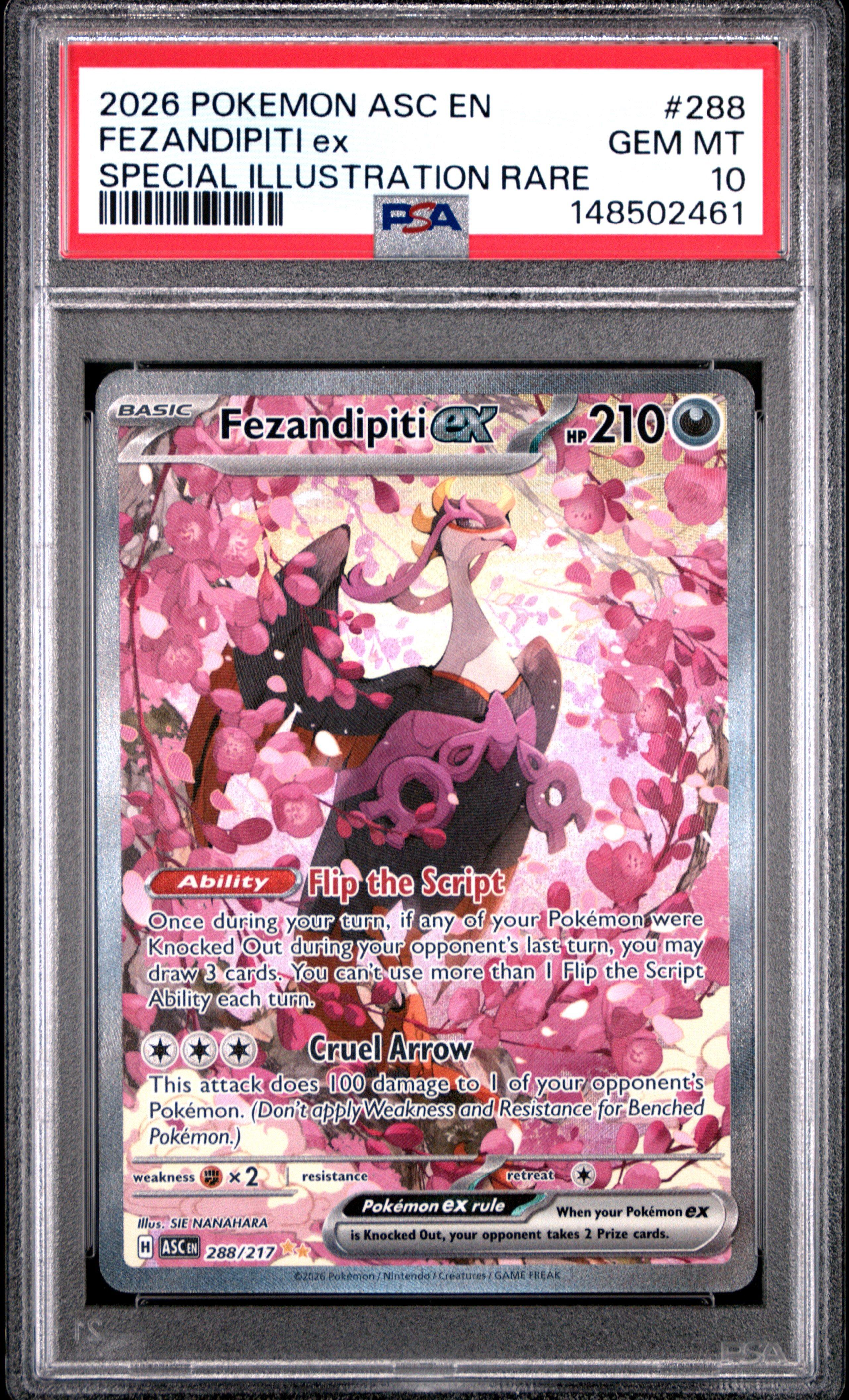 2026 Pokemon Asc En-ascended Heroes 288 Fezandipiti Ex Special