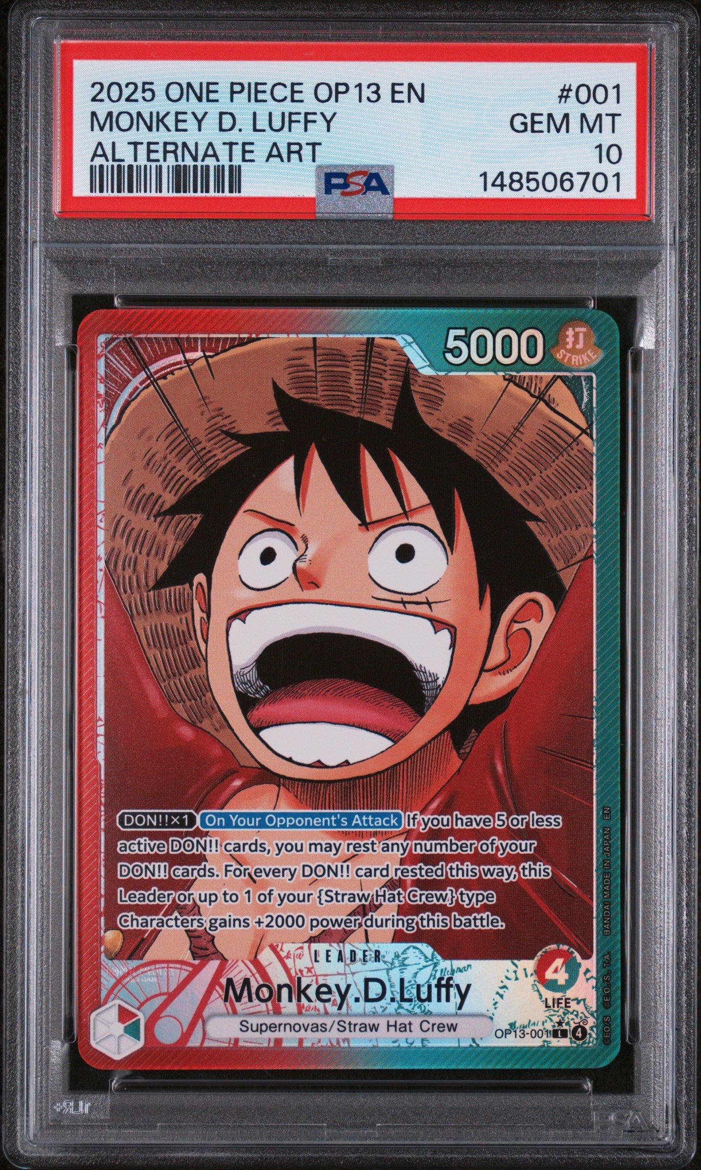PSA10】 ドジャースルフィ 2025 ONE PIECE 2025 One Piece Op13