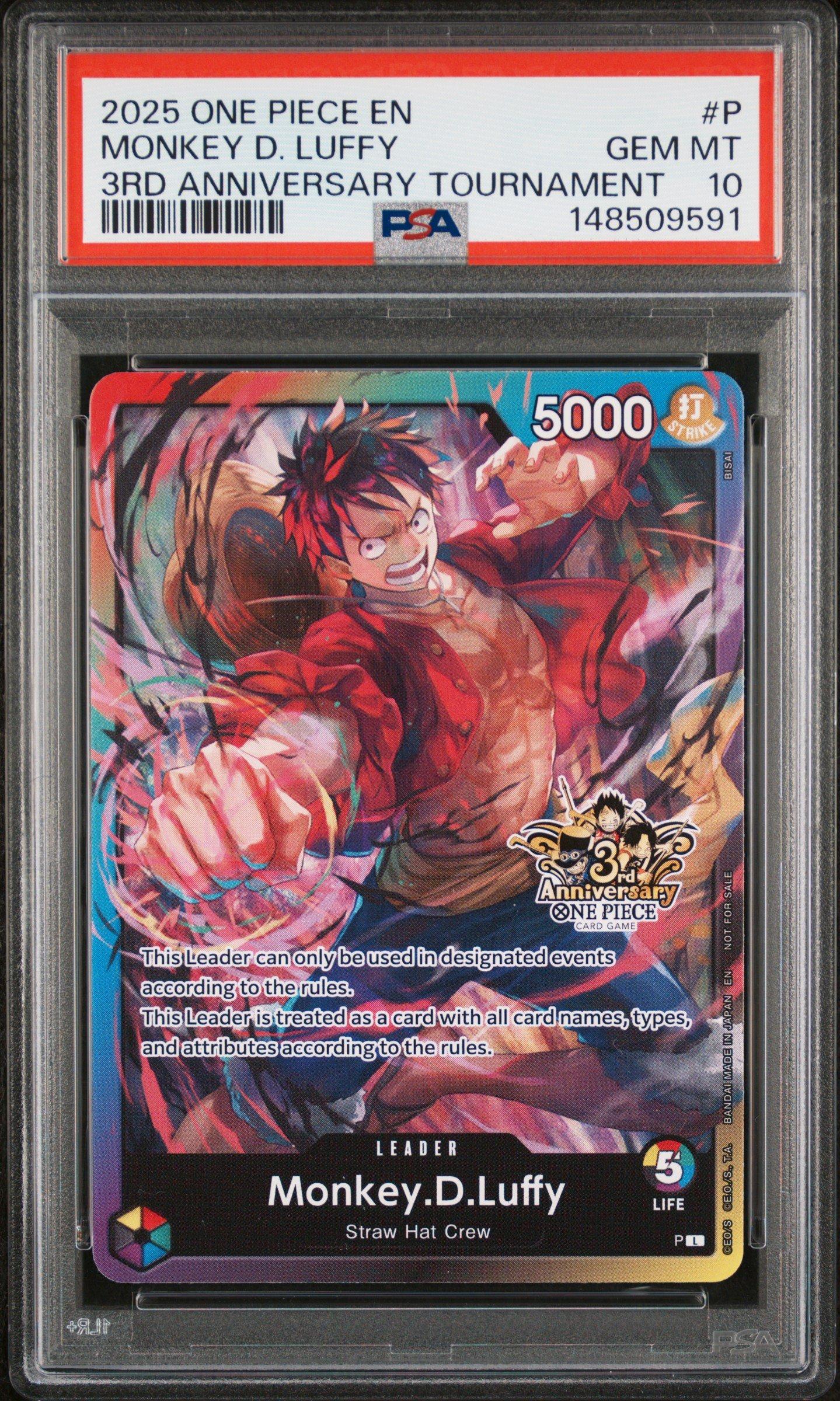 2025 One Piece Promos P Monkey D. Luffy 3rd Anniversary Tournament