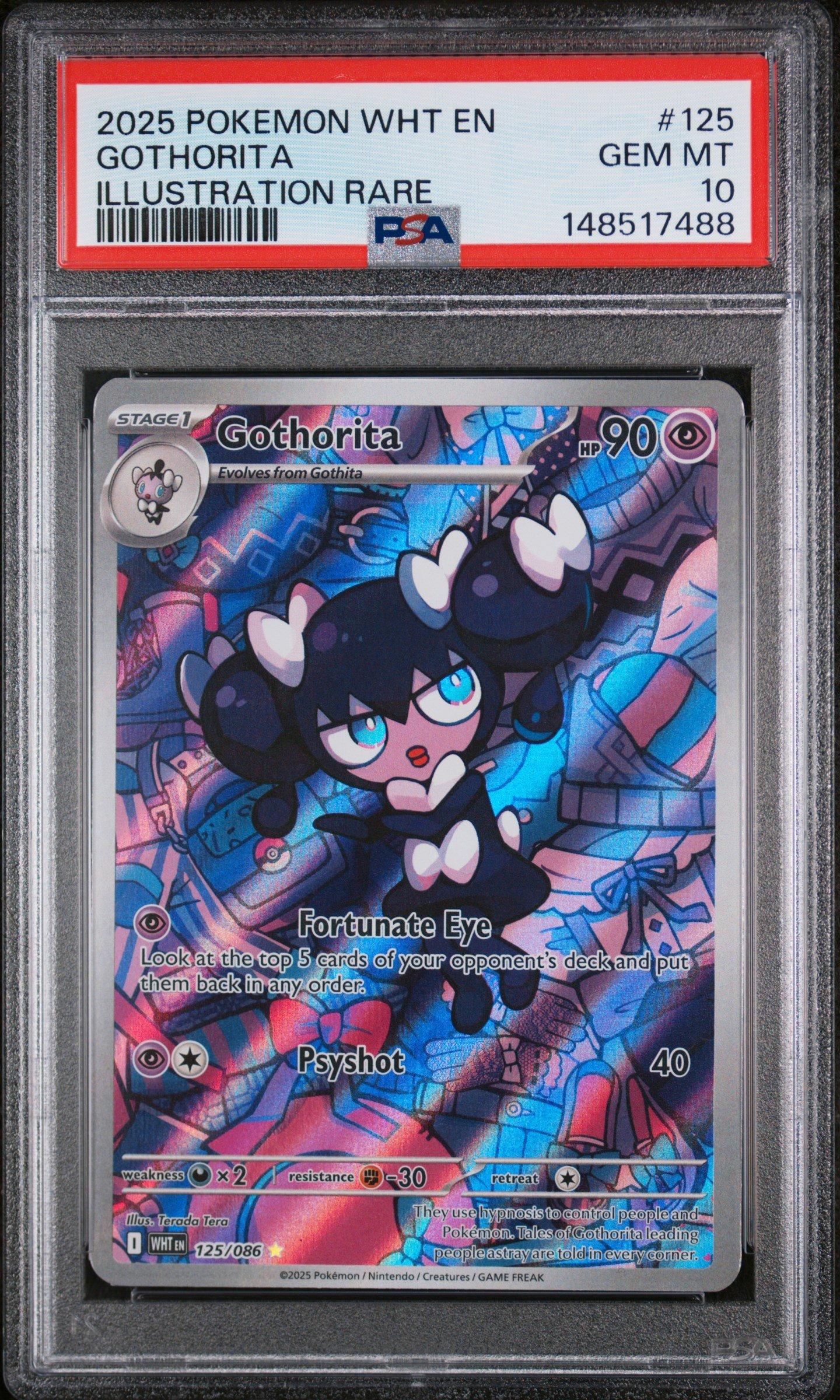 2025 Pokemon Wht En-white Flare 125 Gothorita Illustration Rare