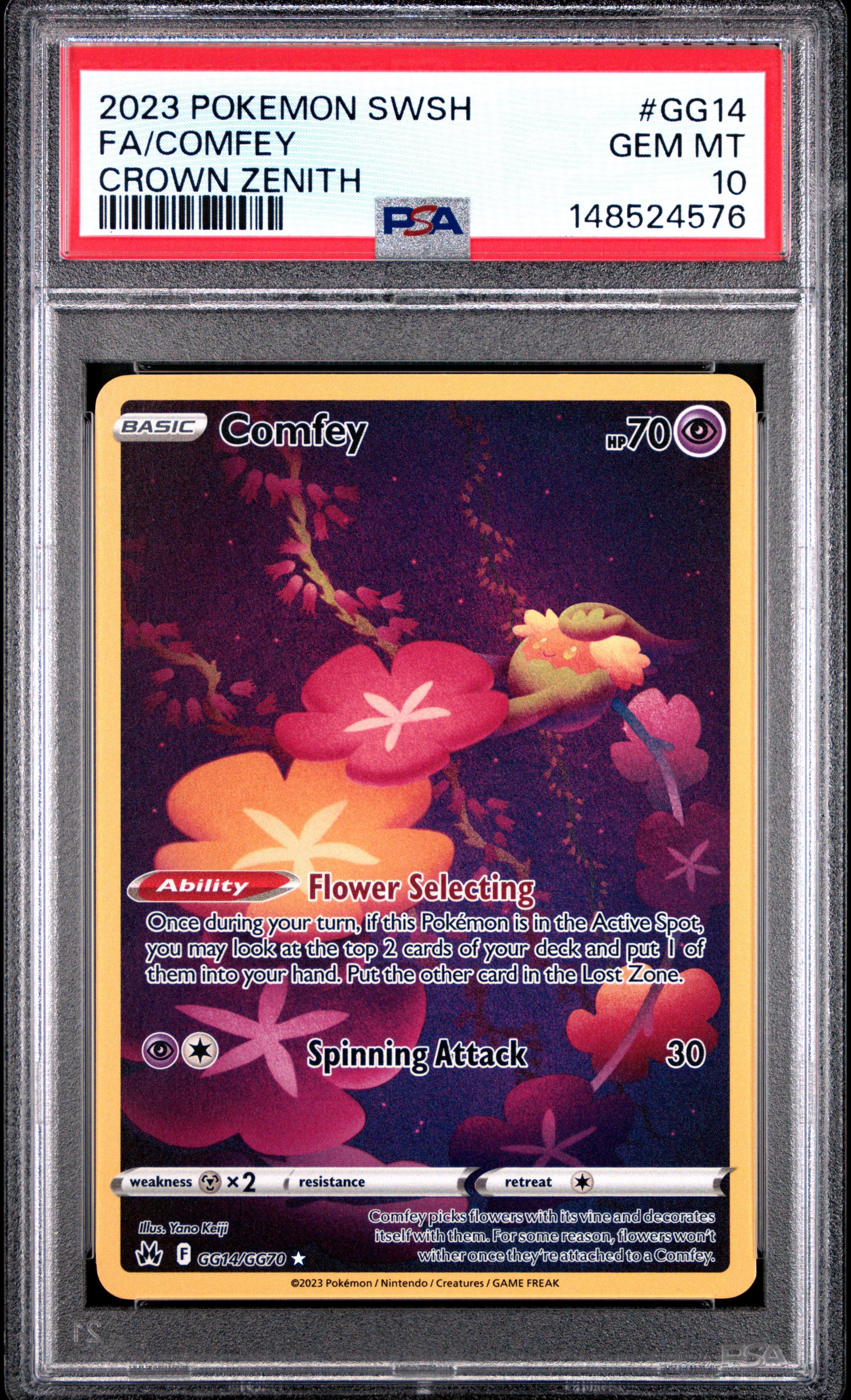 2023 Pokemon Sword And Shield Crown Zenith Gg14 Full Art/comfey