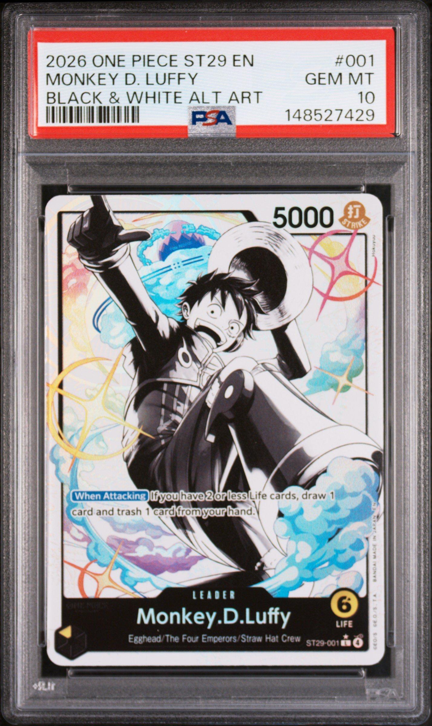 2026 One Piece Starter Deck St29-egghead 001 Monkey D. Luffy Black