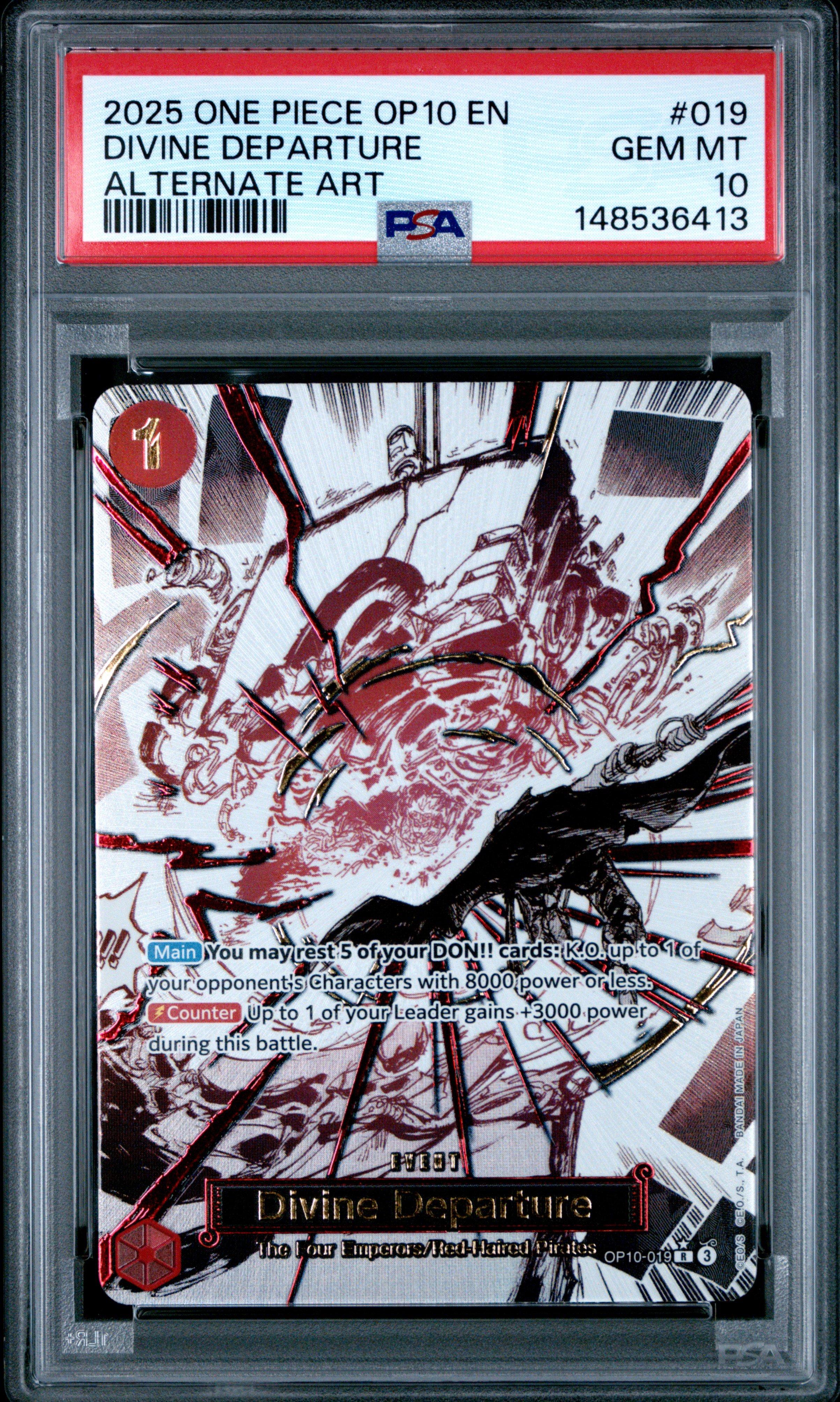 2025 One Piece Op10-royal Blood 019 Divine Departure Alternate Art