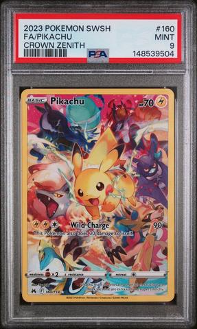 2023 Pokemon Sword And Shield Crown Zenith 160 Full Art/pikachu