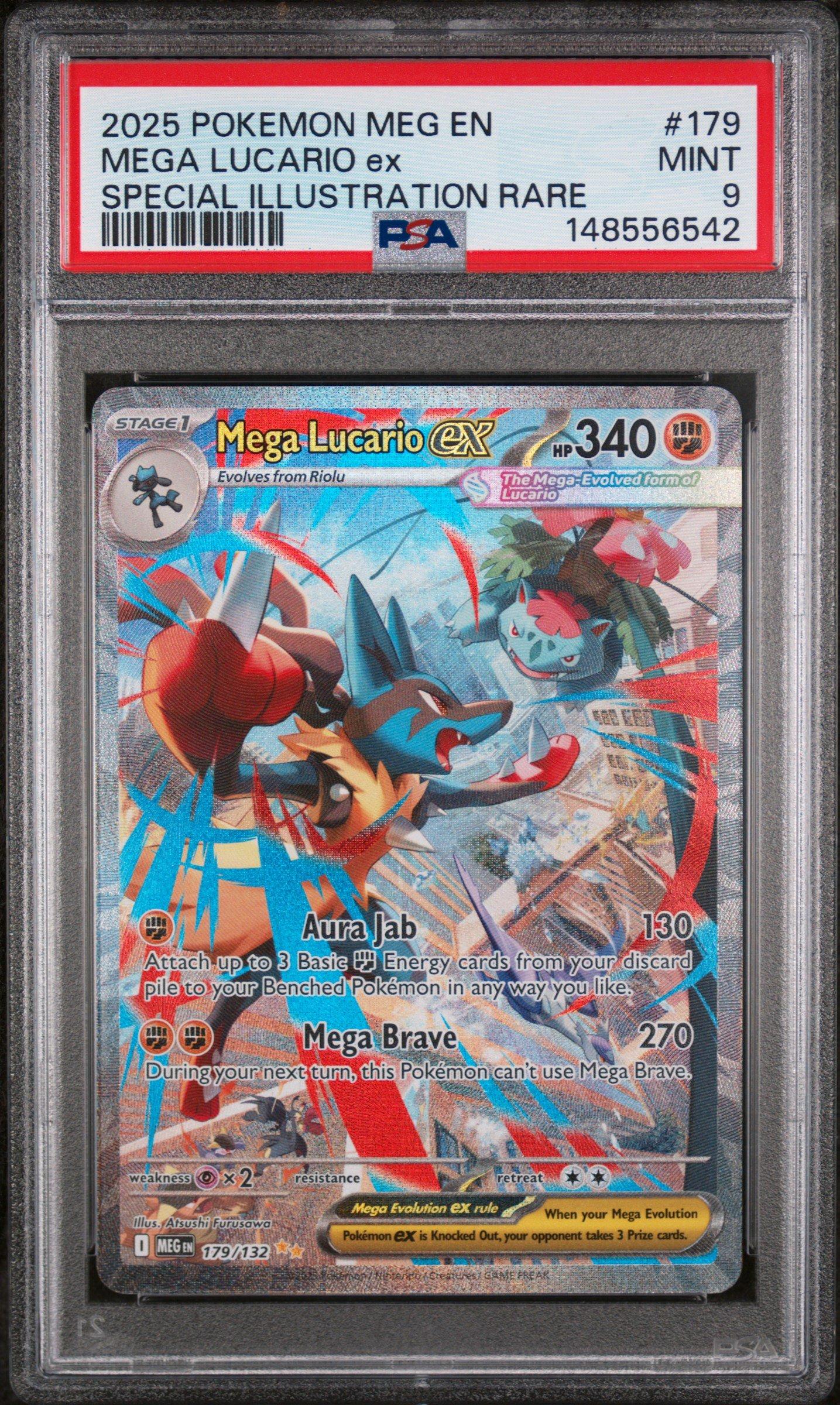 2025 Pokemon Meg En-mega Evolution 179 Mega Lucario Ex Special
