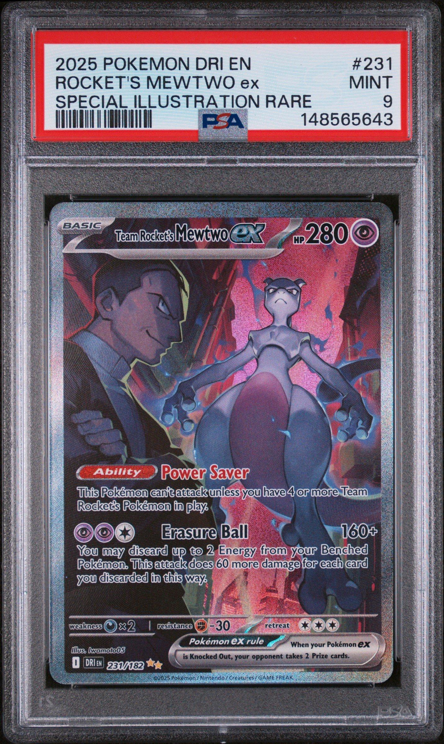 2025 Pokemon Dri En-destined Rivals 231 Team Rocket's Mewtwo Ex