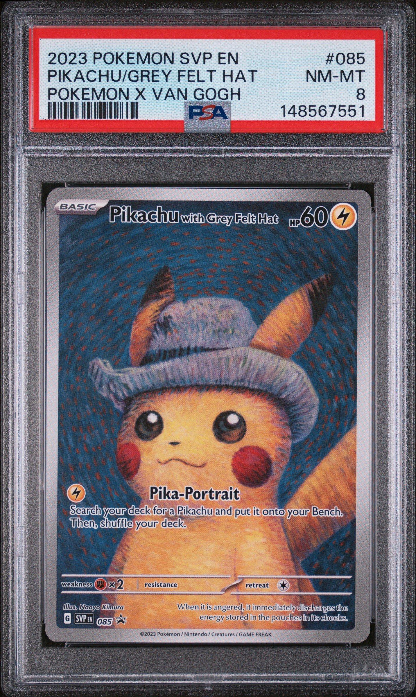 2023 Pokemon Svp En-sv Black Star Promo 085 Pikachu With Grey Felt
