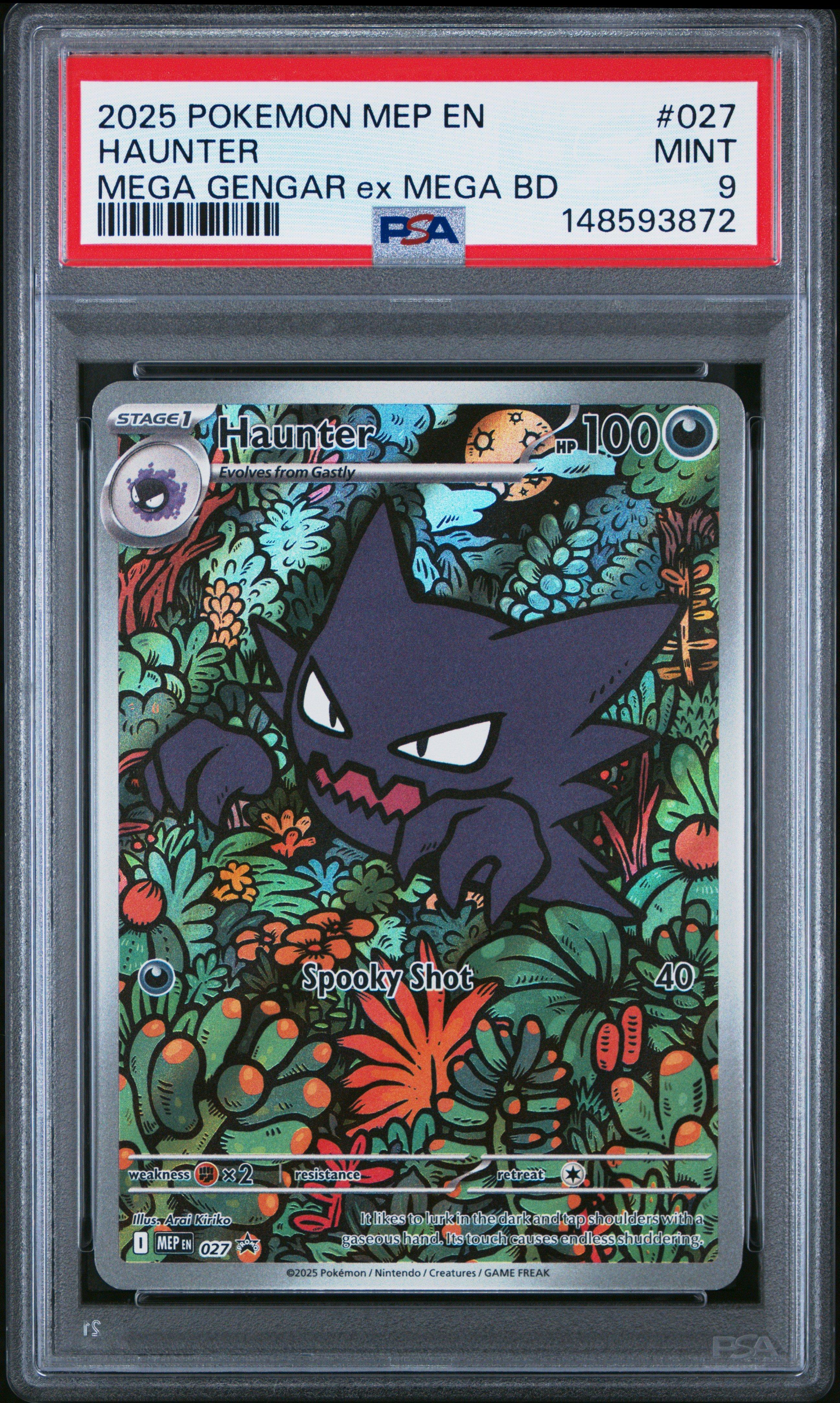 2025 Pokemon Mep En-me Black Star Promo 027 Haunter Mega Gengar Ex Mega  Battle Deck PSA 9 Graded Card | GameStop