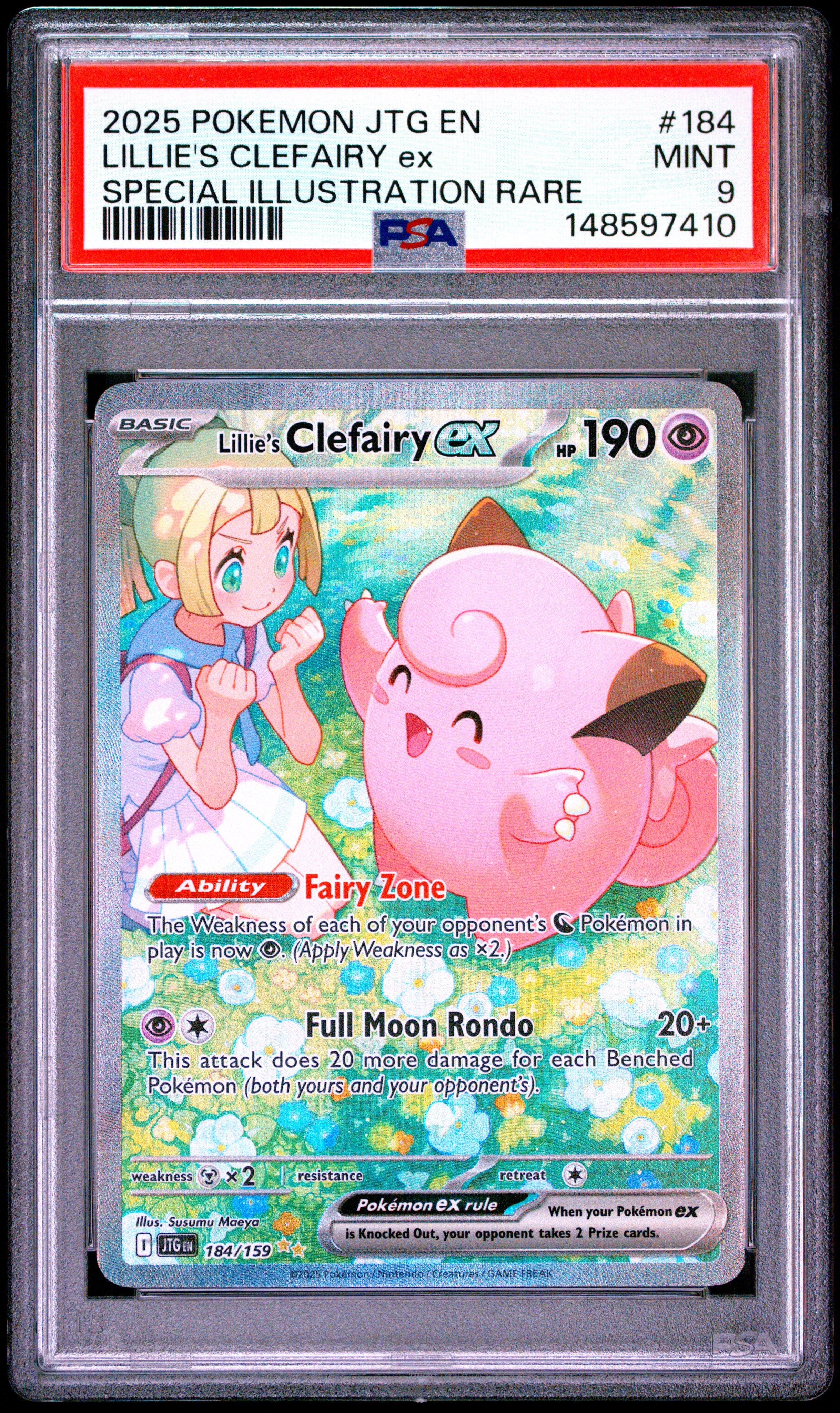 2025 Pokemon Jtg En-journey Together 184 Lillie's Clefairy Ex