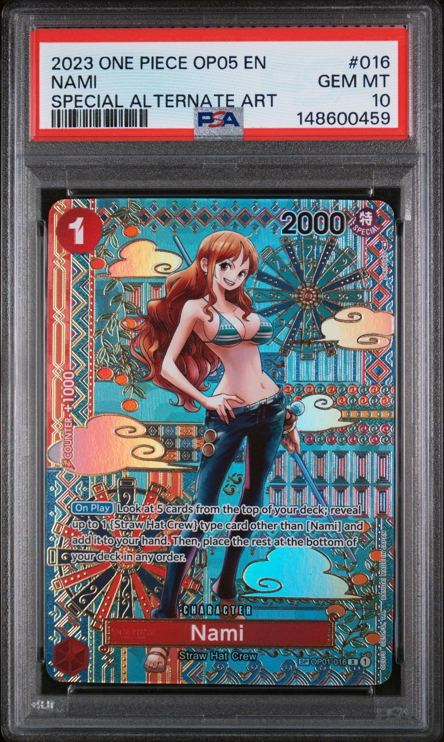 スペシャルアートカード 2023 SP ナミ psa10 2023 One Piece Op05-awakening Of The New Era 016 Nami Special