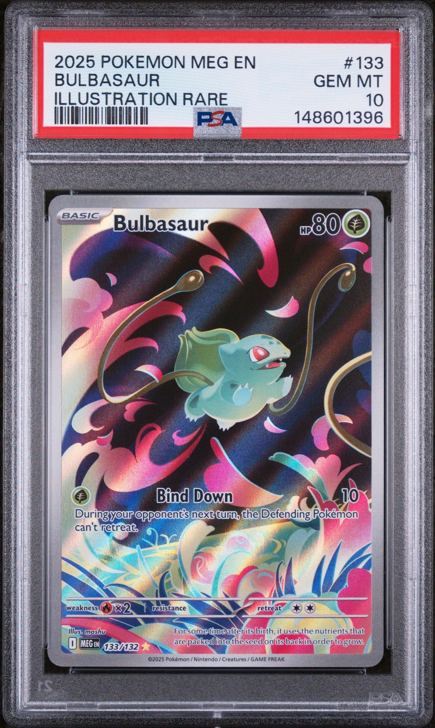 2025 Pokemon Meg En-mega Evolution 133 Bulbasaur Illustration Rare