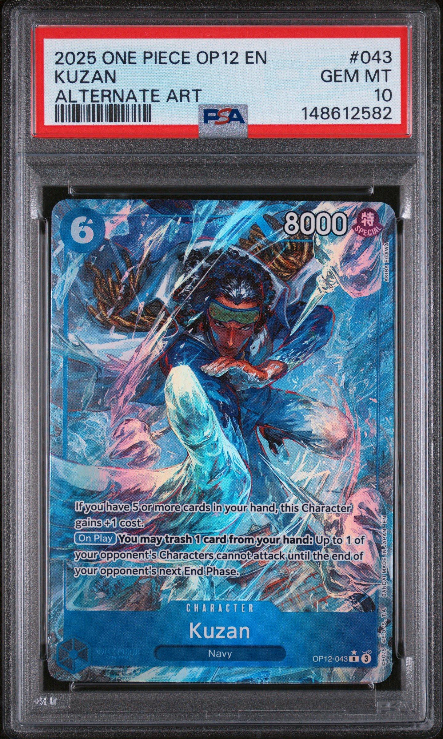 2025 One Piece Op12-legacy Of The Master 043 Kuzan Alternate Art